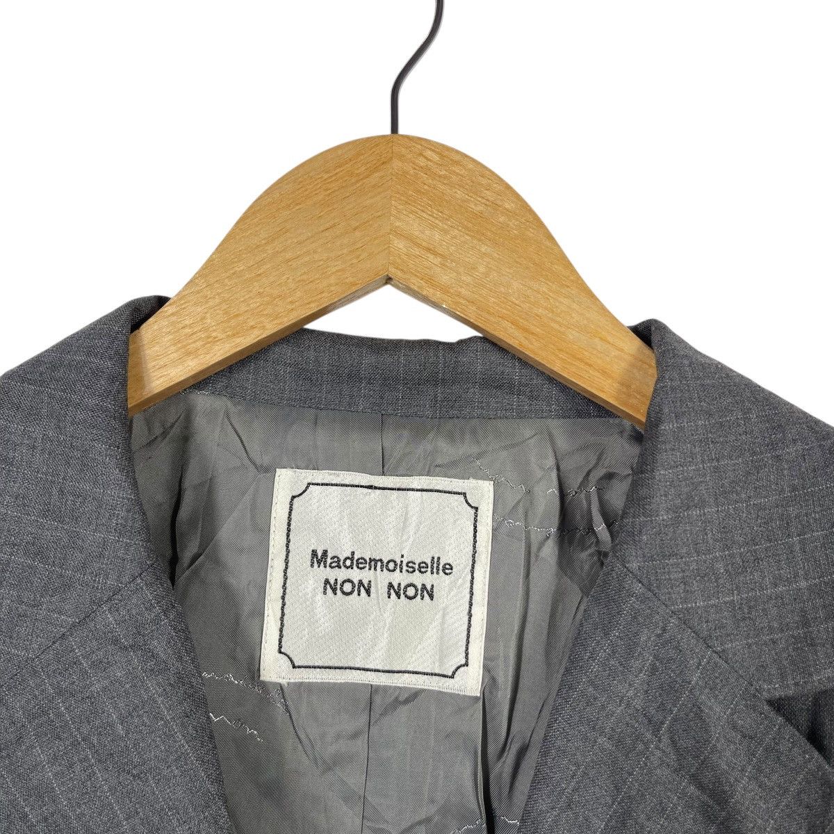 Mademoiselle Non Non Mademoiselle NON NON Grey Tailored Blazer Japan Designer Size 38R - 3 Thumbnail