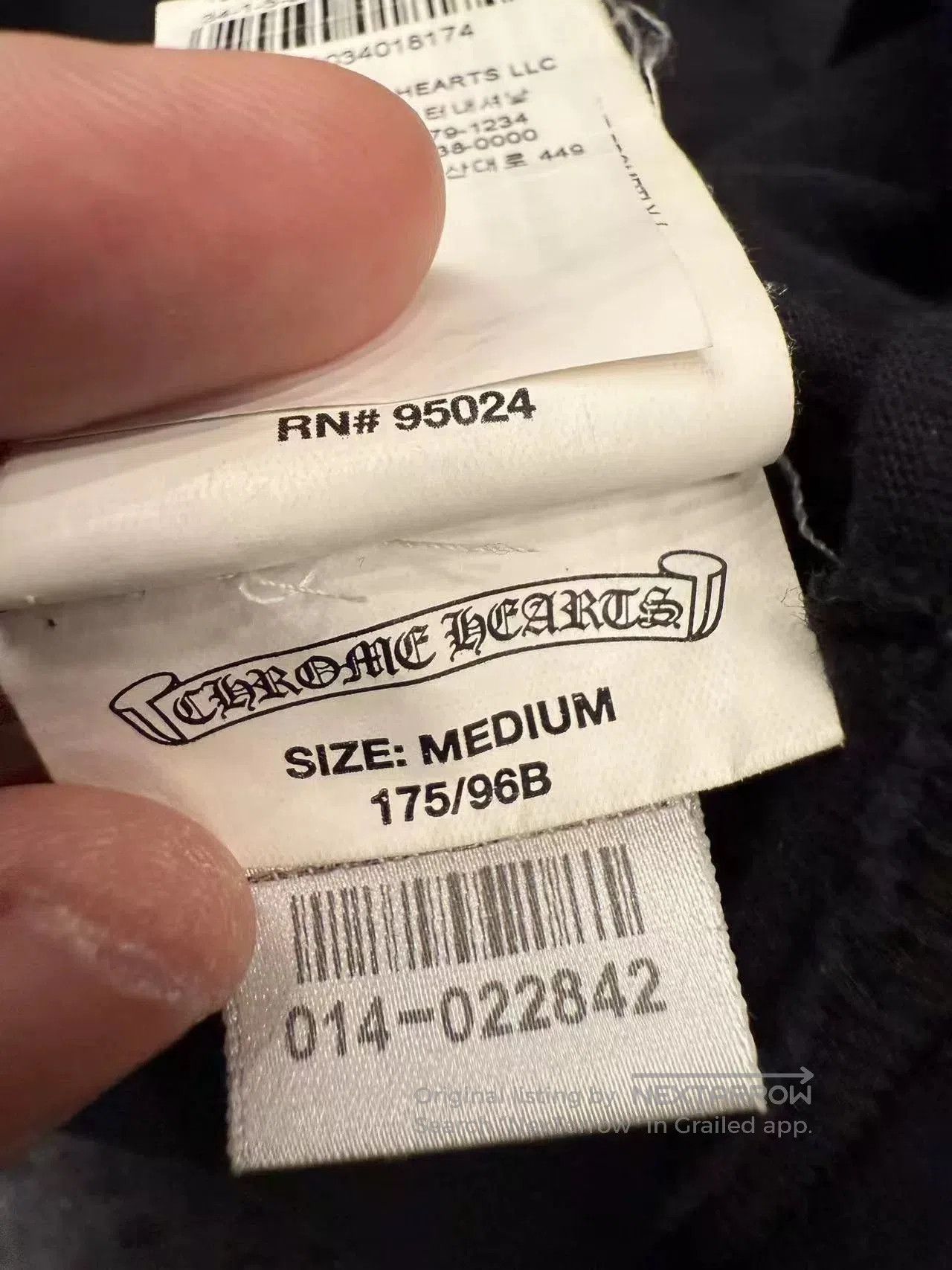 Chrome Hearts Chrome Hearts Black Pocket Short Sleeve M. Size US M / EU 48-50 / 2 - 5 Thumbnail