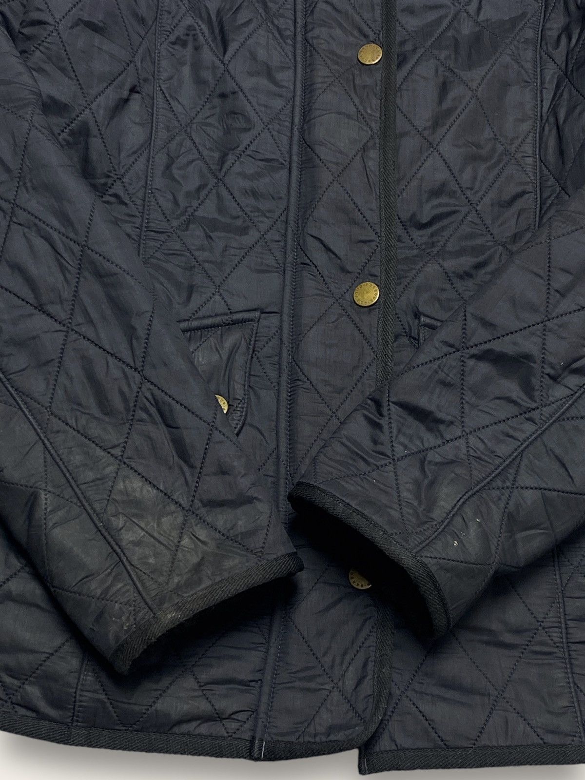 Barbour Vintage BARBOUR Quilted Navy Jacket Hunting Warm Size M / US 6-8 / IT 42-44 - 9 Thumbnail