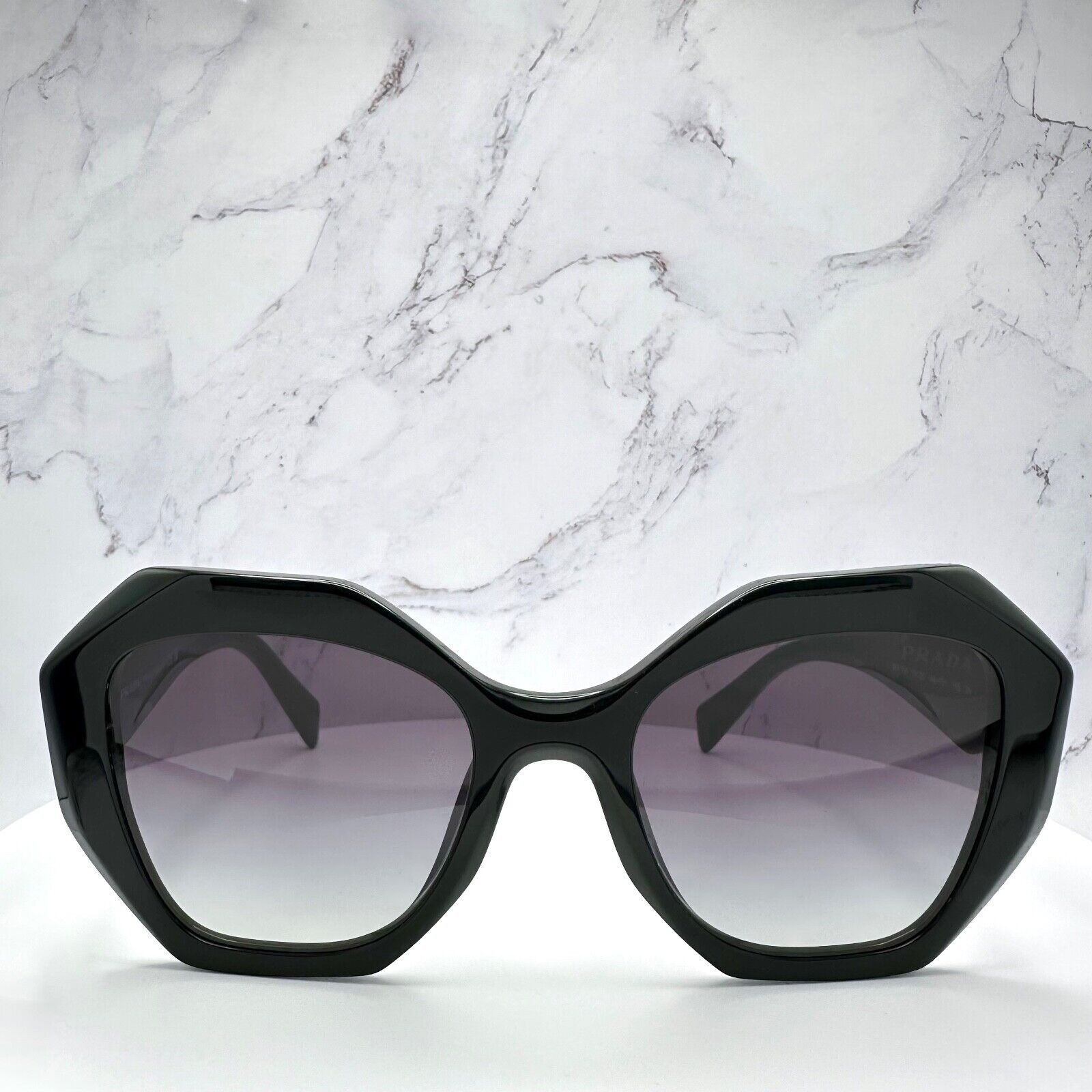 Prada New Prada Sunglasses Black Symbole Logo Square Geometric Size ONE SIZE - 4 Thumbnail