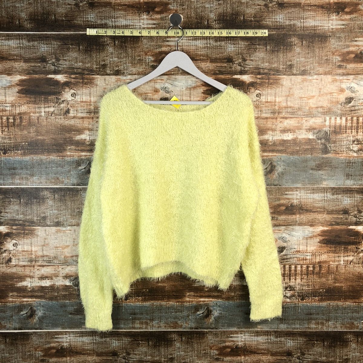 Vintage DL GU japan mohair shaggy Green Knitwear #C021 Size L / US 10 / IT 46 - 1 Thumbnail