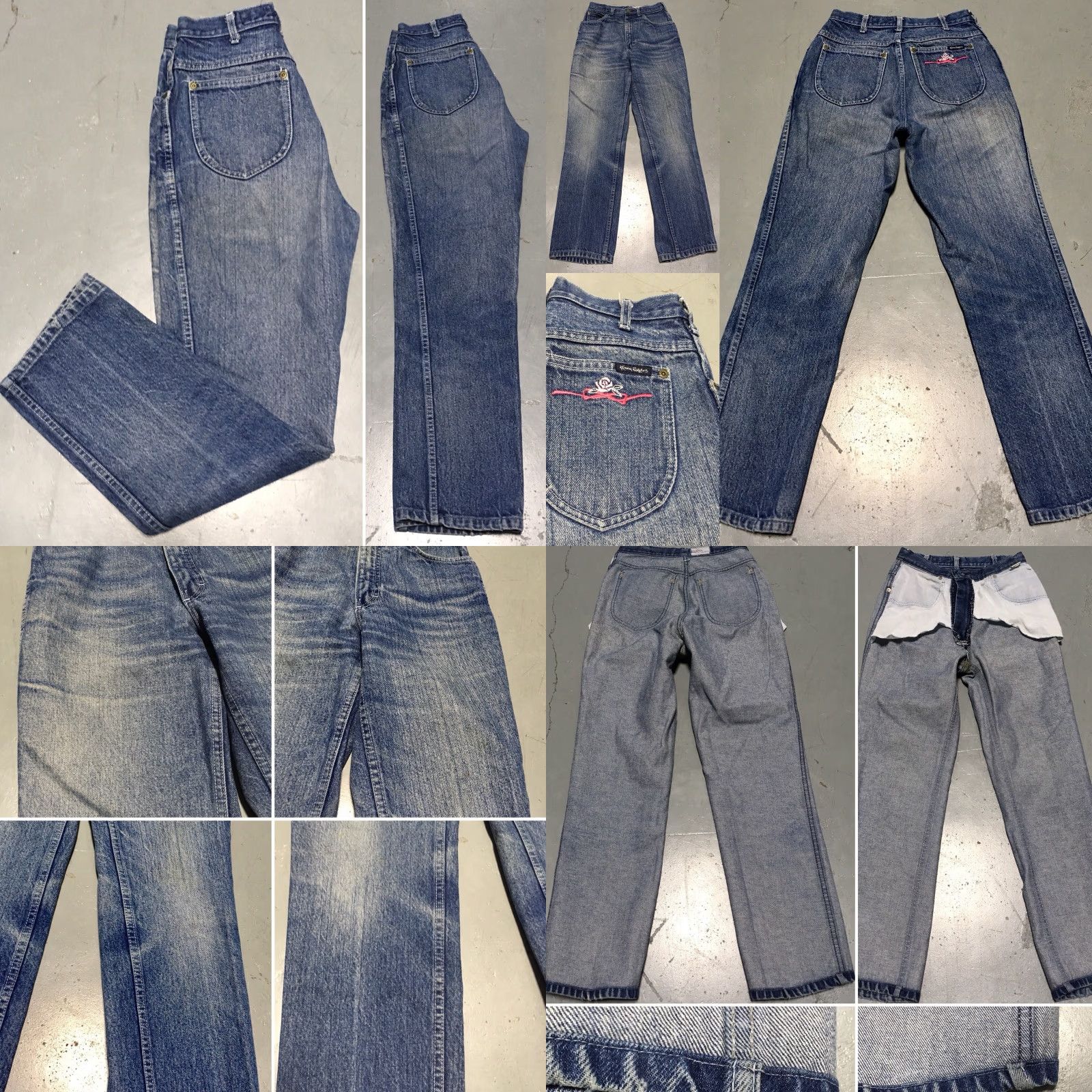 Vintage VINTAGE Kenny Rogers Western Collection By Karman Jeans High Waist Size 10 27 in Denim Blue 1980s Womens Jeans Cowgirl Authentic Original Size 32" / US 10 / IT 46 - 8 Thumbnail