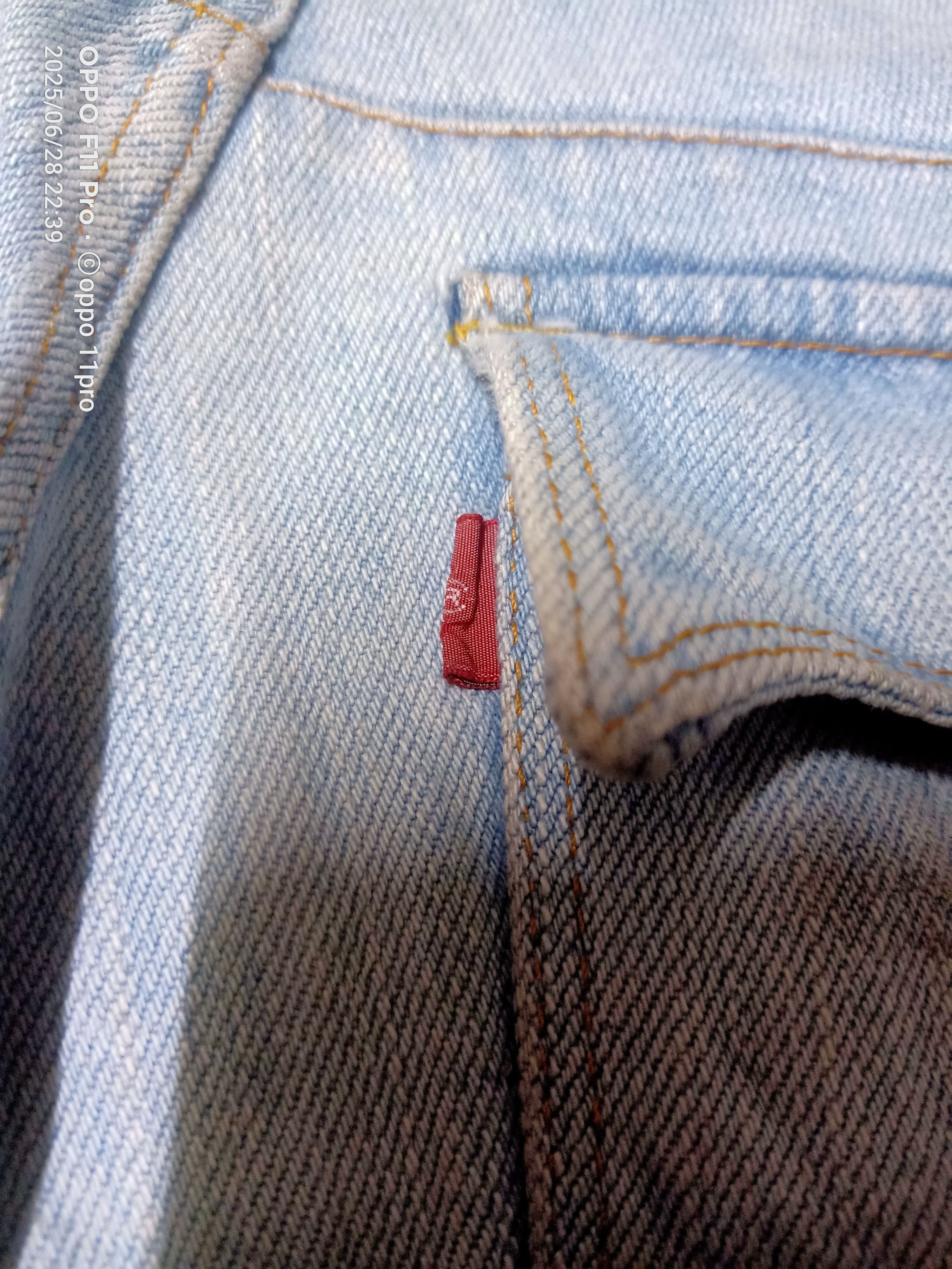 If Six Was Nine × Le Grande Bleu (L.G.B.) × Levi's Vintage Levis' Red '2001 Flare Denim Low Rise Single Poket Size US 30 / EU 46 - 16 Thumbnail