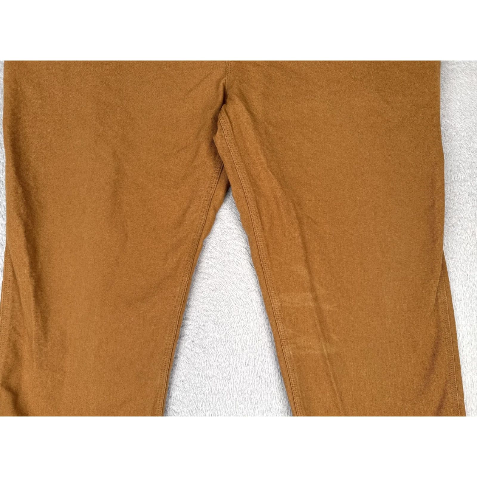 Carhartt Carhartt Pants Mens 40x25 Brown Canvas Carpenter Workwear Raw Hem Distressed Size US 40 / EU 56 - 3 Thumbnail