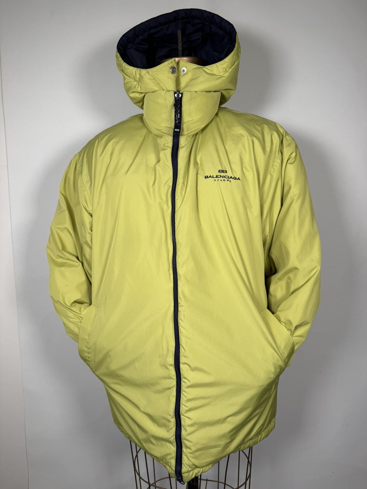 Balenciaga Vintage Y2K Balenciaga Sports Reversible Long Puffer Jacket Size US L / EU 52-54 / 3 - 3 Thumbnail