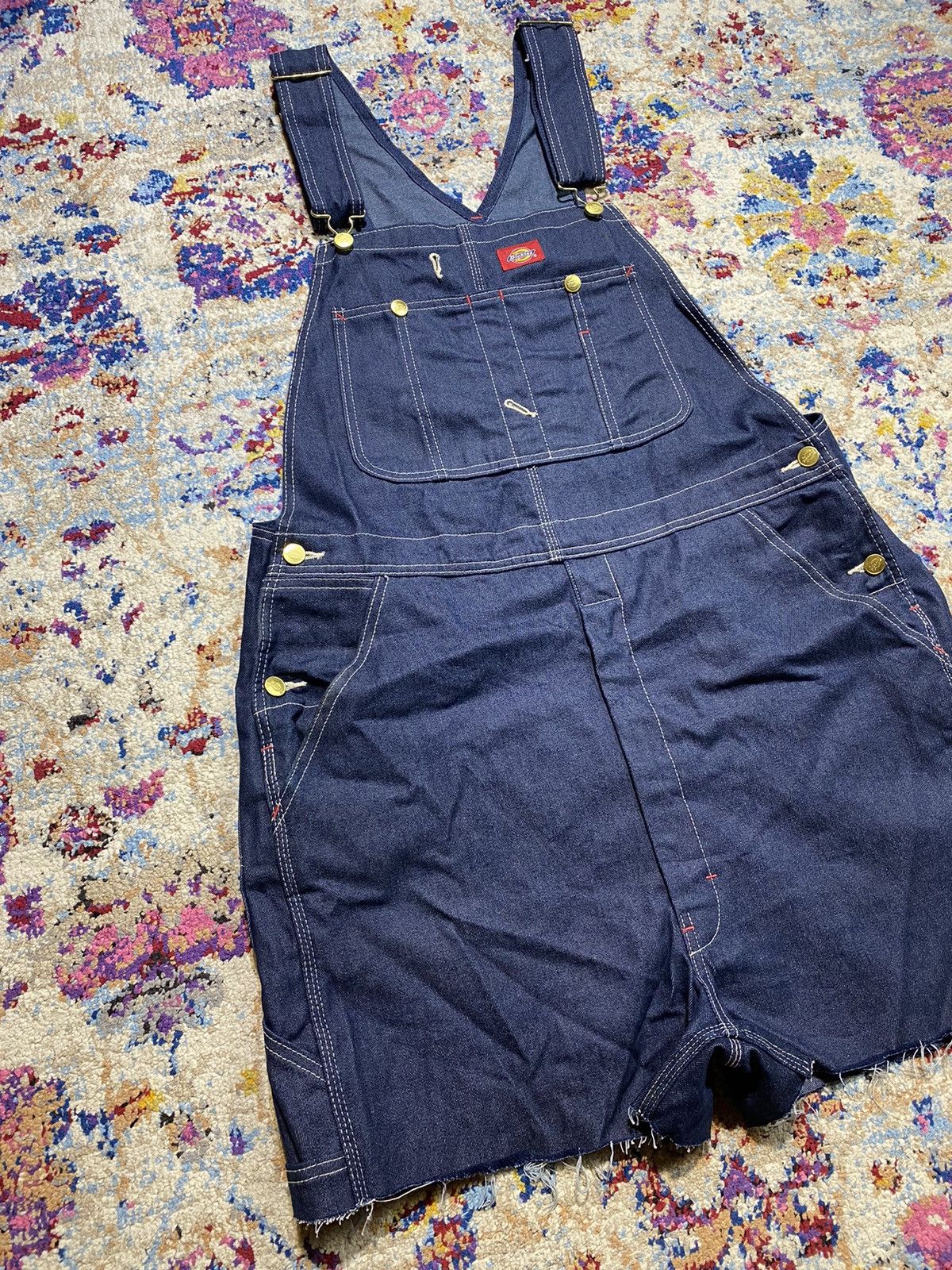 Dickies Dickies Denim Jeans Crop Overalls Unisex W34 Size US 34 / EU 50 - 2 Thumbnail