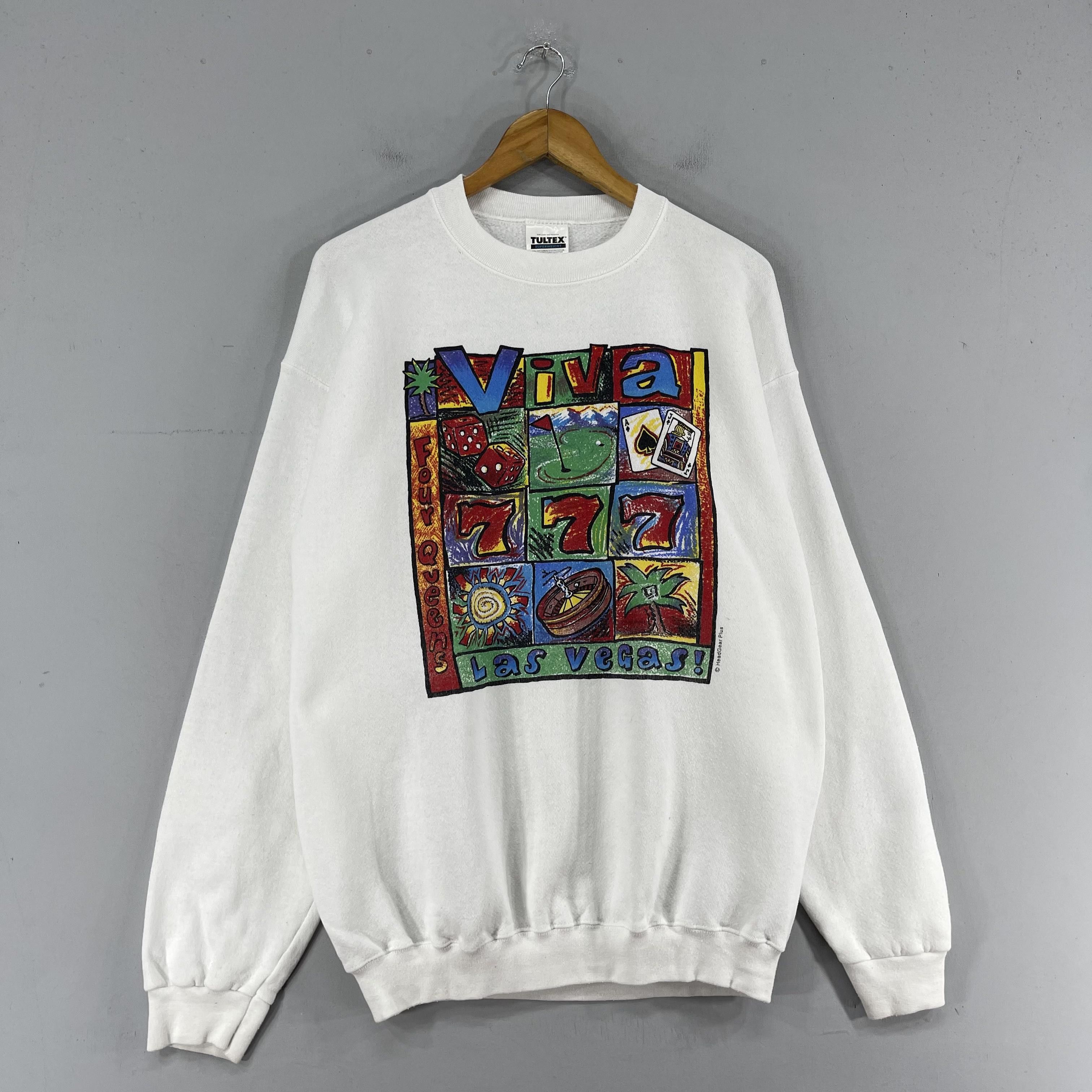 Vintage Vintage LAS VEGAS Casino Poker Games Printed Sweatshirt Size US M / EU 48-50 / 2 - 4 Thumbnail