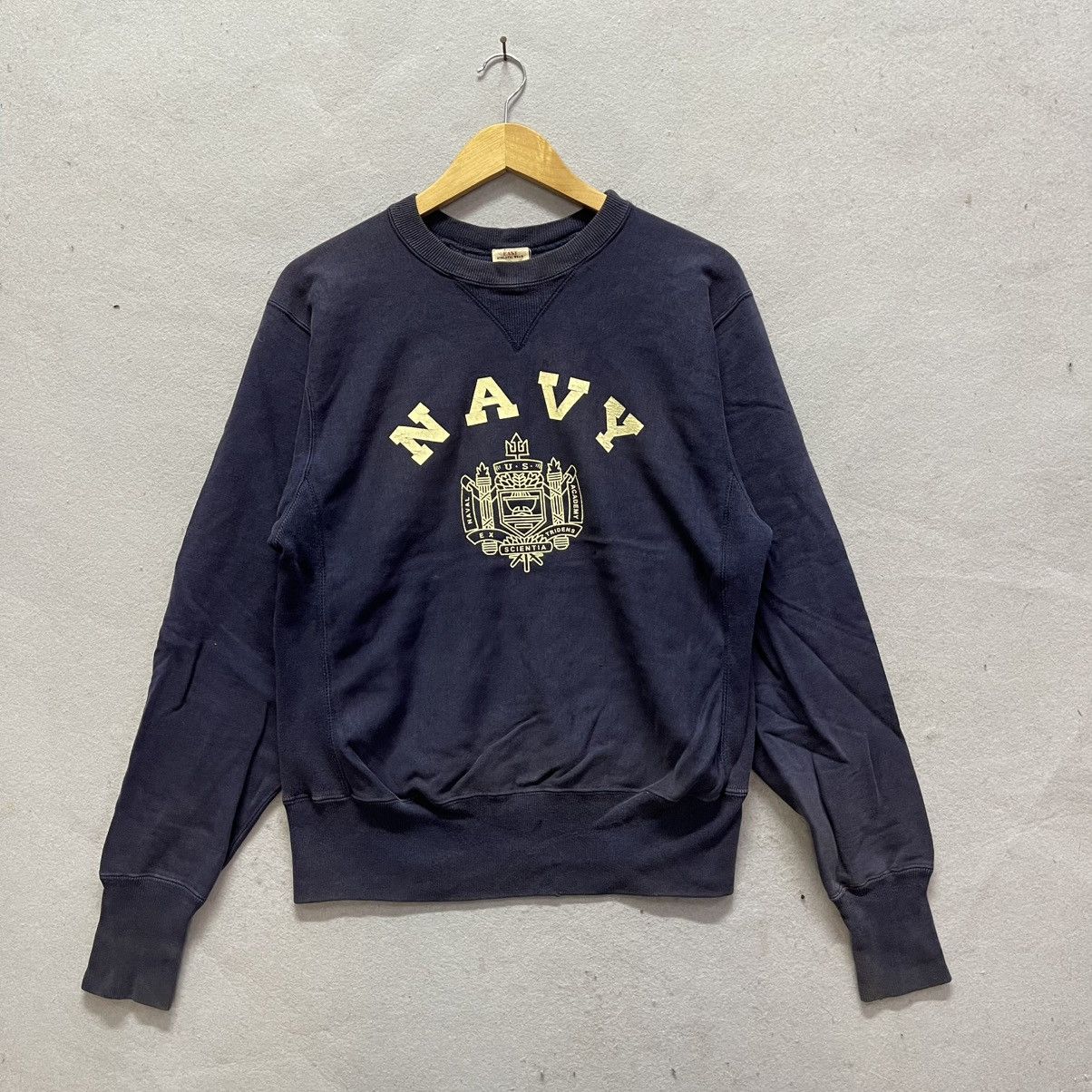Vintage 60s–70s Navy Athletic Wear “NAVY” Crewneck (Union Made) M Size US M / EU 48-50 / 2 - 1 Thumbnail