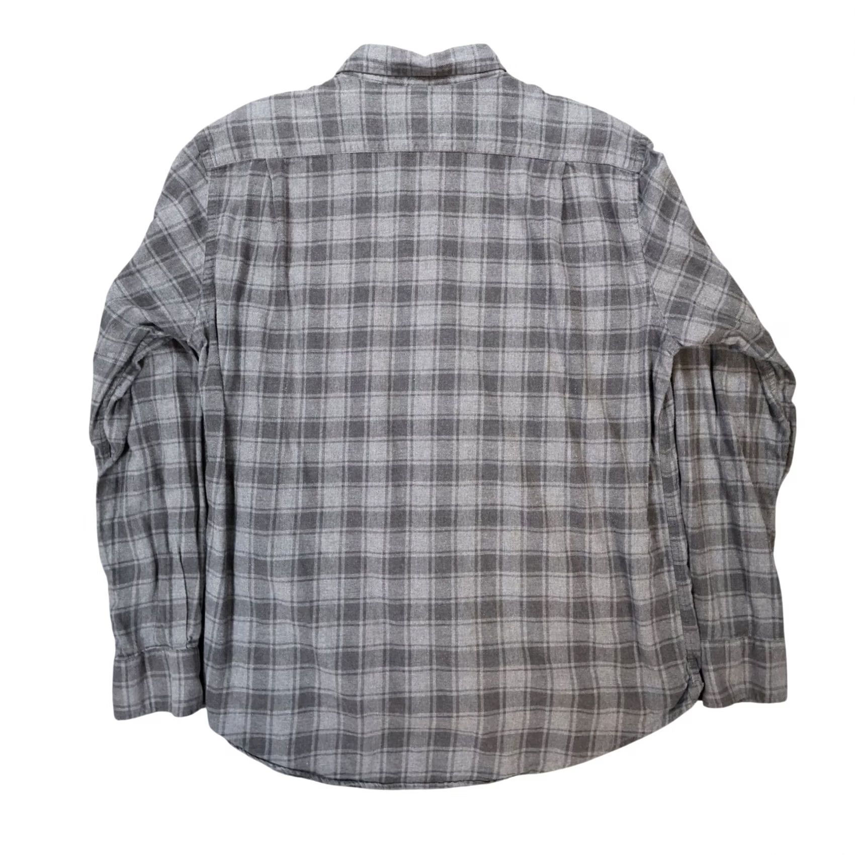 Hartford Hartford Button Up Shirt Mens XL Gray Plaid Flannel Long Sleeve Casual Size US XL / EU 56 / 4 - 2 Thumbnail