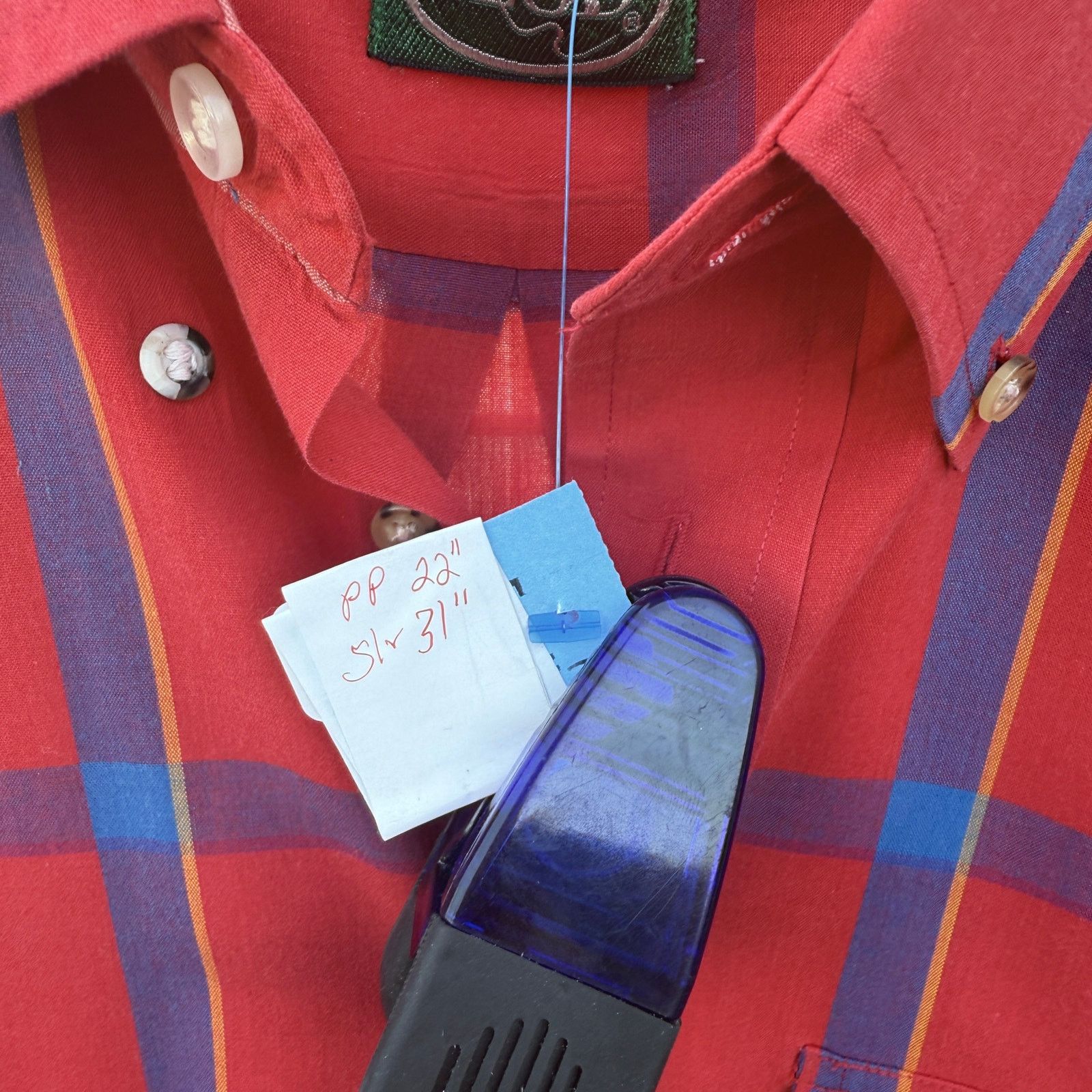 Izod Vintage IZOD VINTAGE MENS BUTTON DOWN COTTON PLAID medium Size US M / EU 48-50 / 2 - 3 Thumbnail