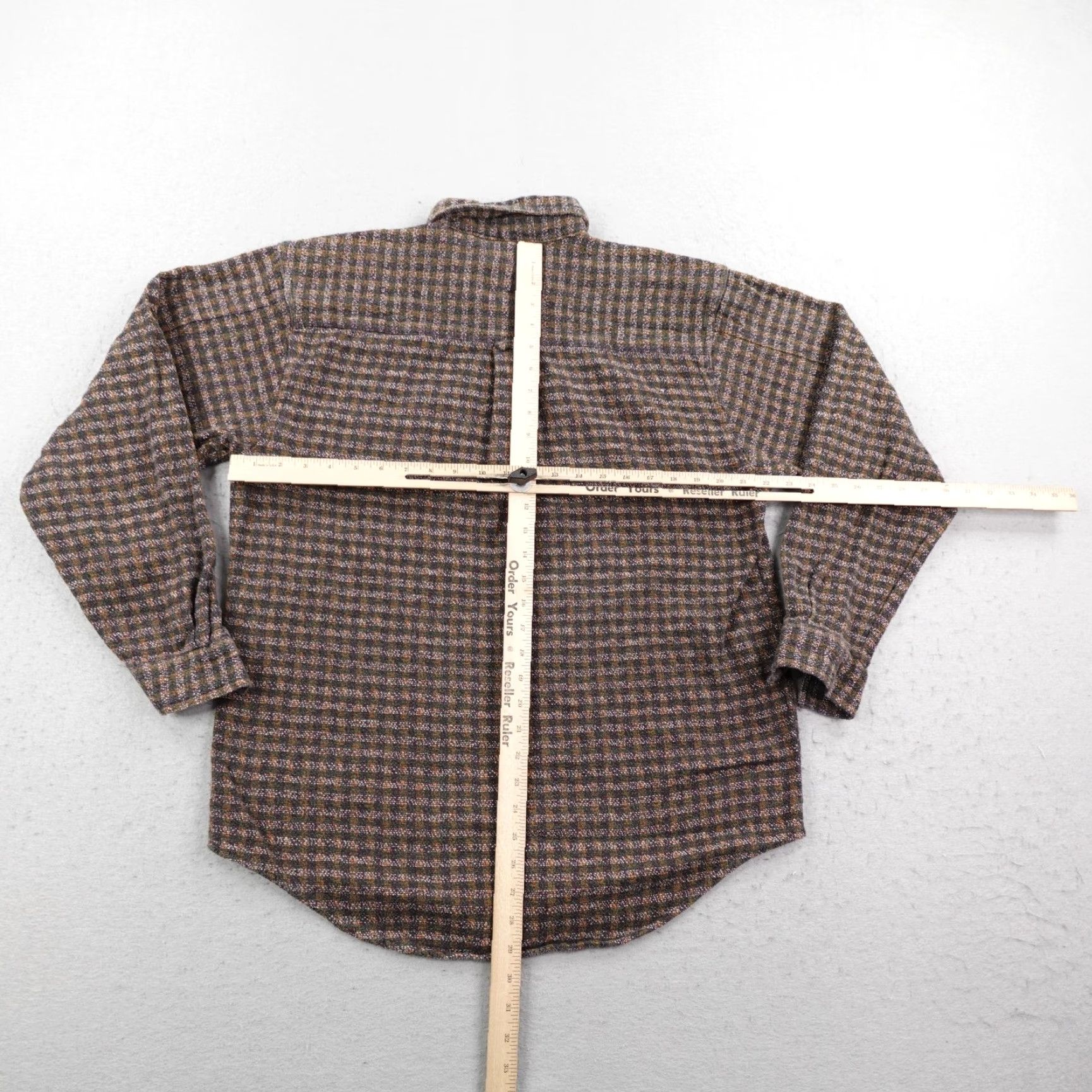 The Territory Ahead VINTAGE Territory Ahead Shirt Mens Medium Brown Check Blanket Flannel Button Up Outdoors Size US M / EU 48-50 / 2 - 5 Thumbnail