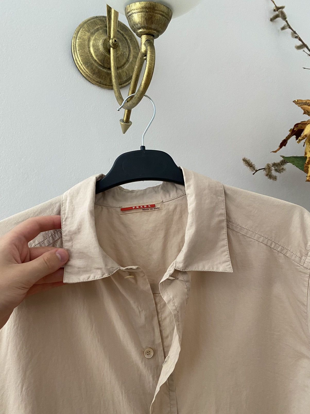 Prada Prada Red Tab Shirt Button Up Size US M / EU 48-50 / 2 - 4 Thumbnail