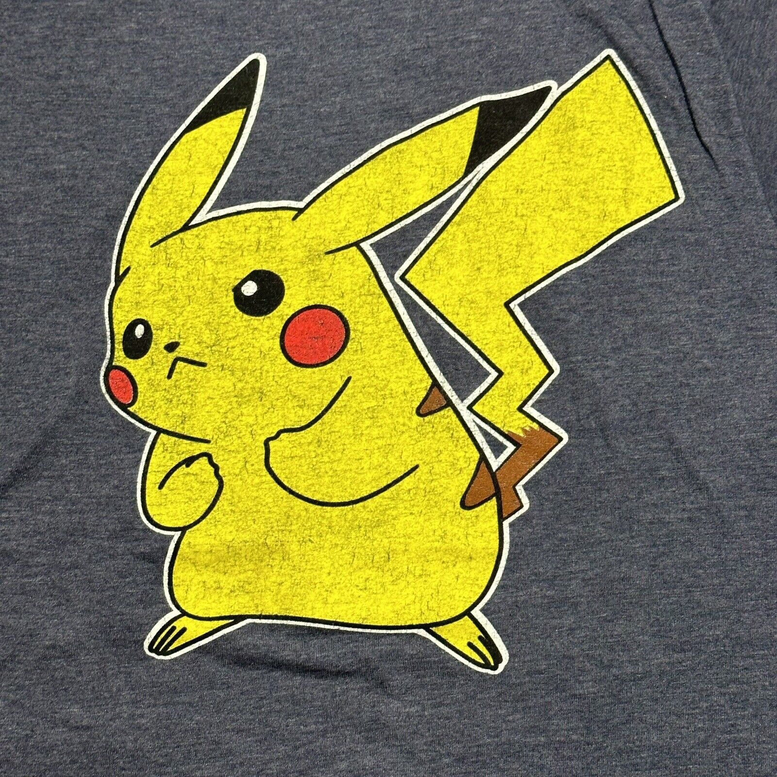 Nintendo Pokemon Medium Pikachu Blue Crewneck Graphic T Shirt Size US M / EU 48-50 / 2 - 3 Thumbnail
