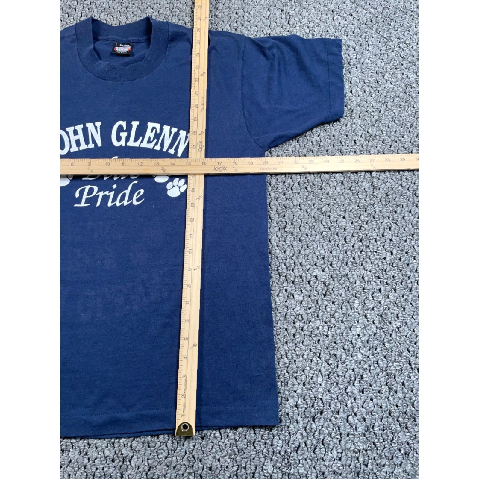 Vintage VTG 90s John Glenn Blue Pride T-Shirt Adult Large Men Bay City Michigan Screen Stars Best Brand Vintage Shirt Mens 90s Retro City Hipster Size US L / EU 52-54 / 3 - 5 Thumbnail