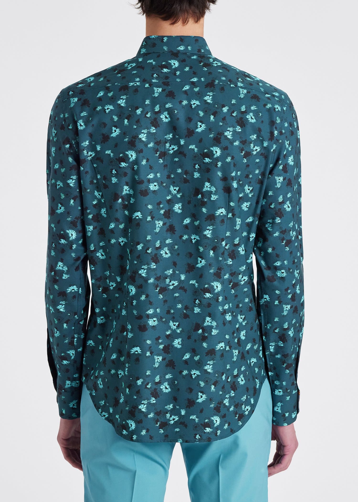 Paul Smith PAUL SMITH mainline green Hazy floral slim fit shirt Large Size US L / EU 52-54 / 3 - 3 Thumbnail