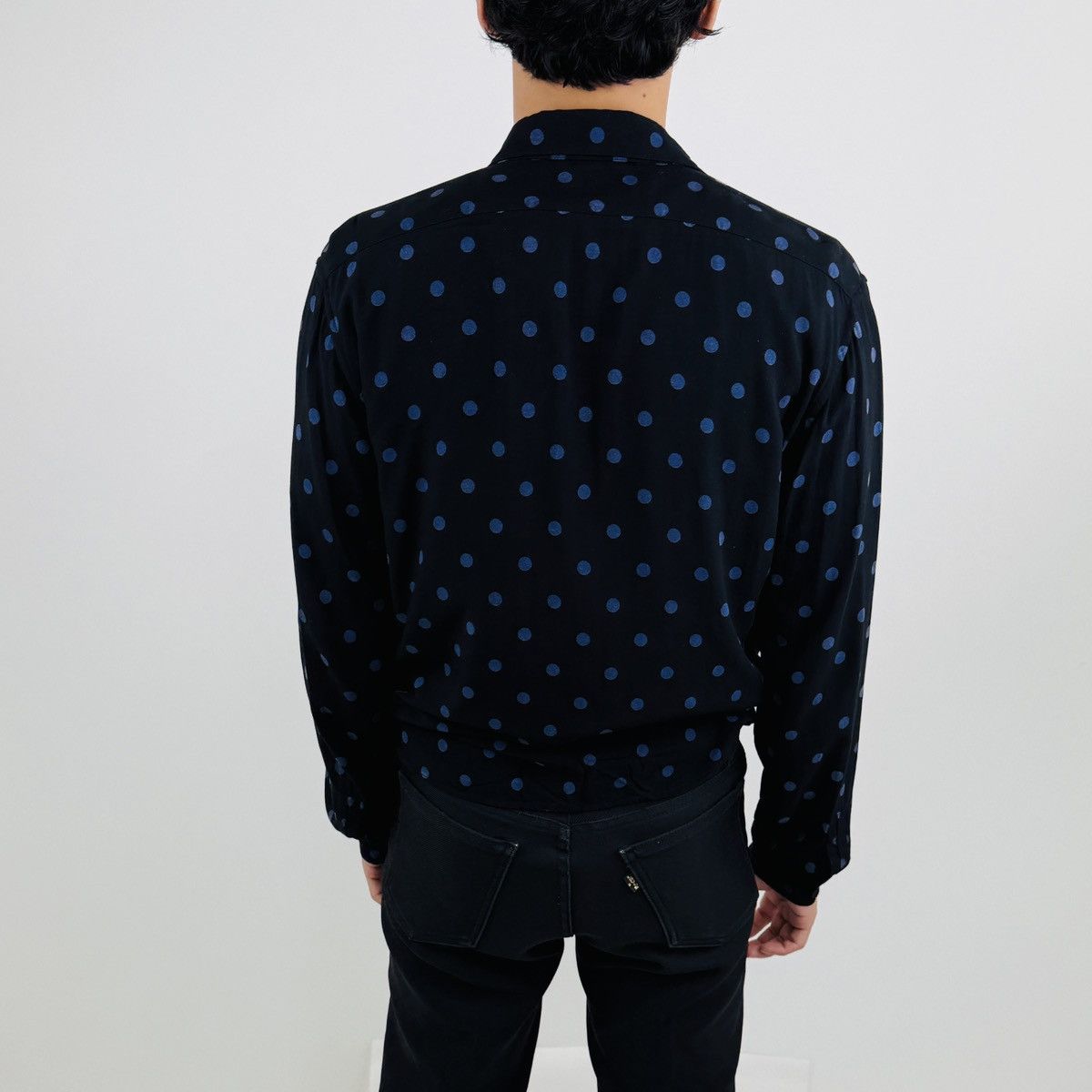 Saint Laurent Surf Sound Polkadot Button Up Shirt