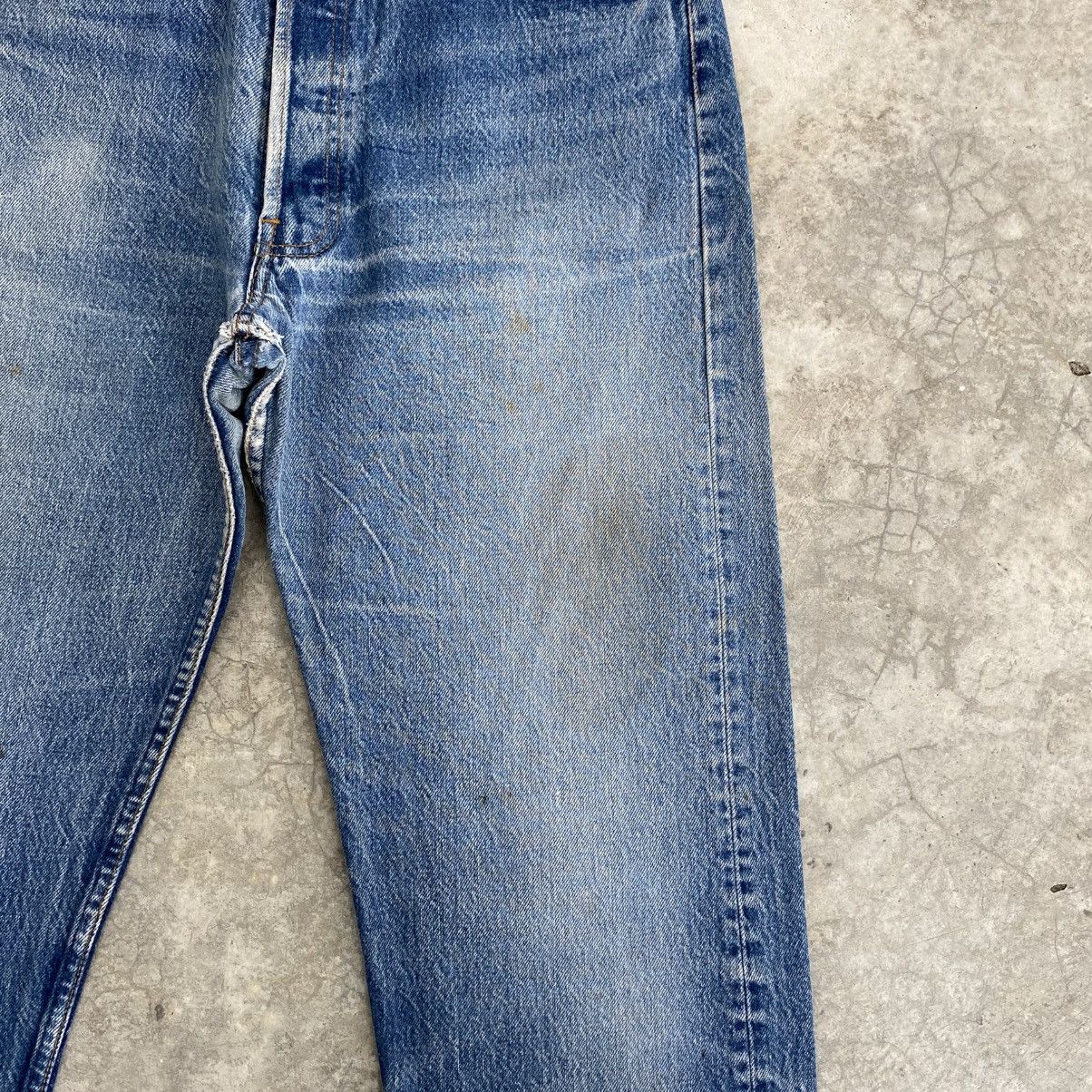 Levi's Vintage 80’s Levis 501xx Faded Stonewashed Blue Jeans Size US 34 / EU 50 - 5 Thumbnail