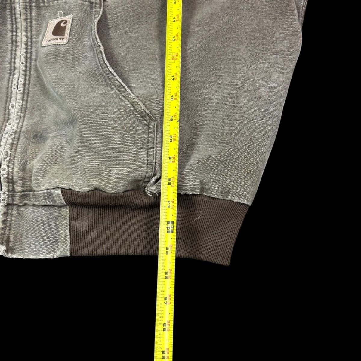 Carhartt Vintage 90s J06 CHT Faded Distressed Full Zip Jacket 2XL Size US XXL / EU 58 / 5 - 12 Thumbnail