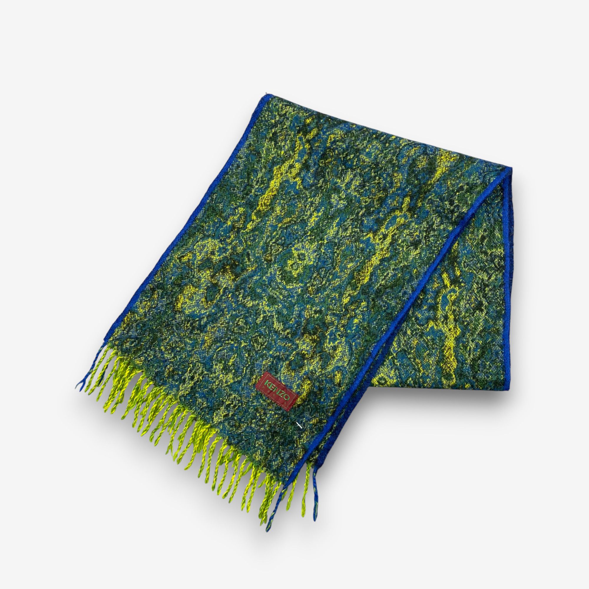 Kenzo Vintage Kenzo Scarf Muffler Wool Winter Fringe Scarves Size ONE SIZE - 2 Thumbnail