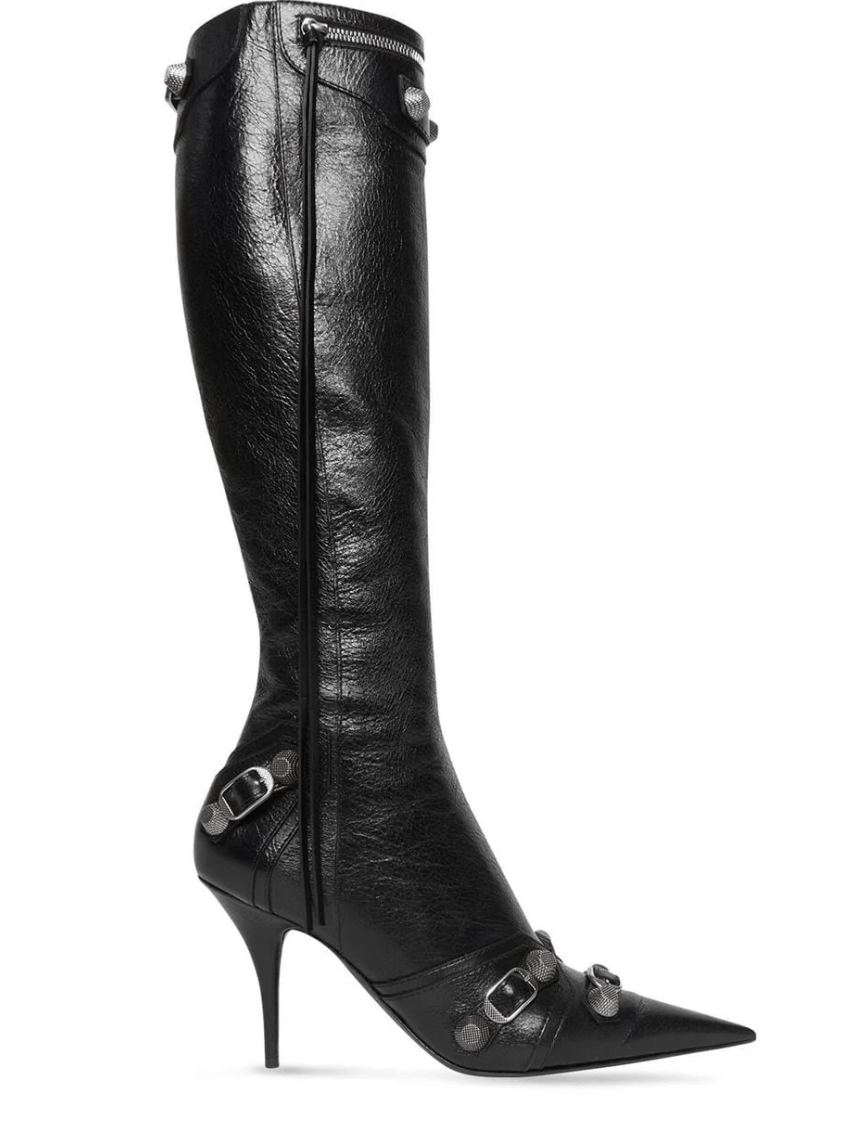 Balenciaga BALENCIAGA 90mm Cagole Lambskin Boots Size US 9 / IT 39 - 1 Thumbnail