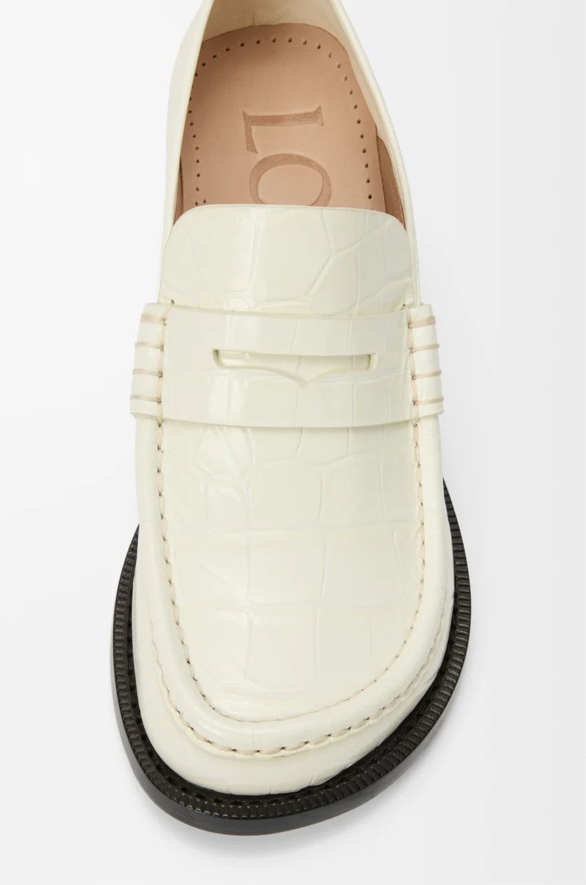 Loewe o1loc1c0525 Loafers in White Size US 8 / IT 38 - 4 Thumbnail