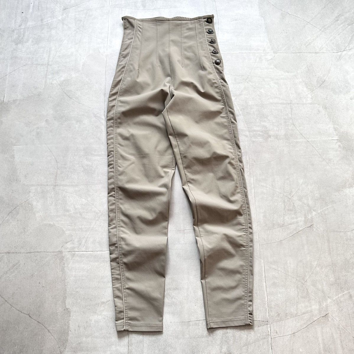 Marithe + Francois Girbaud Vintage Marithe Francois Girbaud Corset Twisted Seam Pants Size 32" / US 10 / IT 46 - 2 Thumbnail