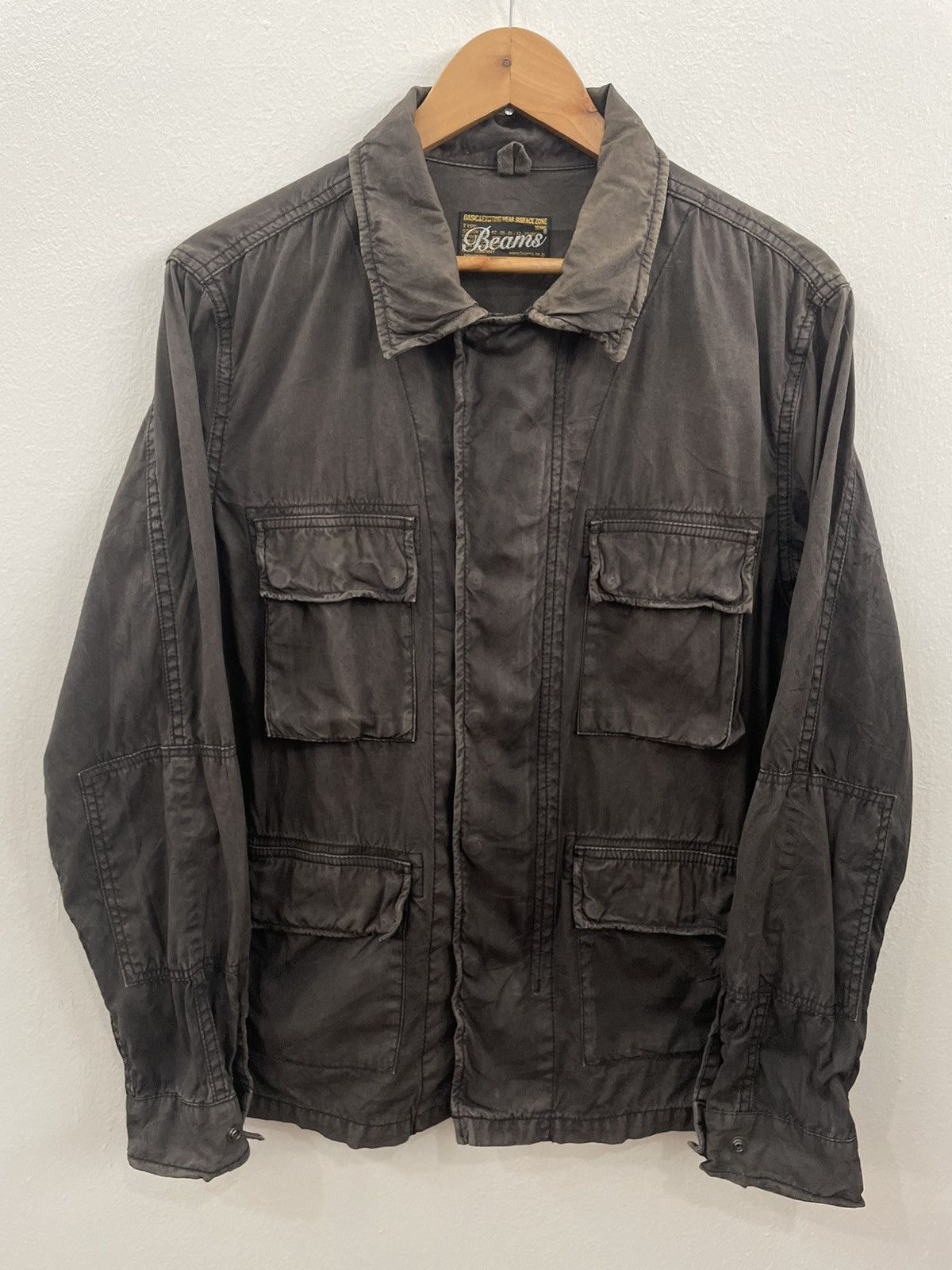 Beams Plus BEAMS PLUS UTILITY MULTIPOCKET JACKET BLACK CARGO JACKET Size US L / EU 52-54 / 3 - 2 Thumbnail