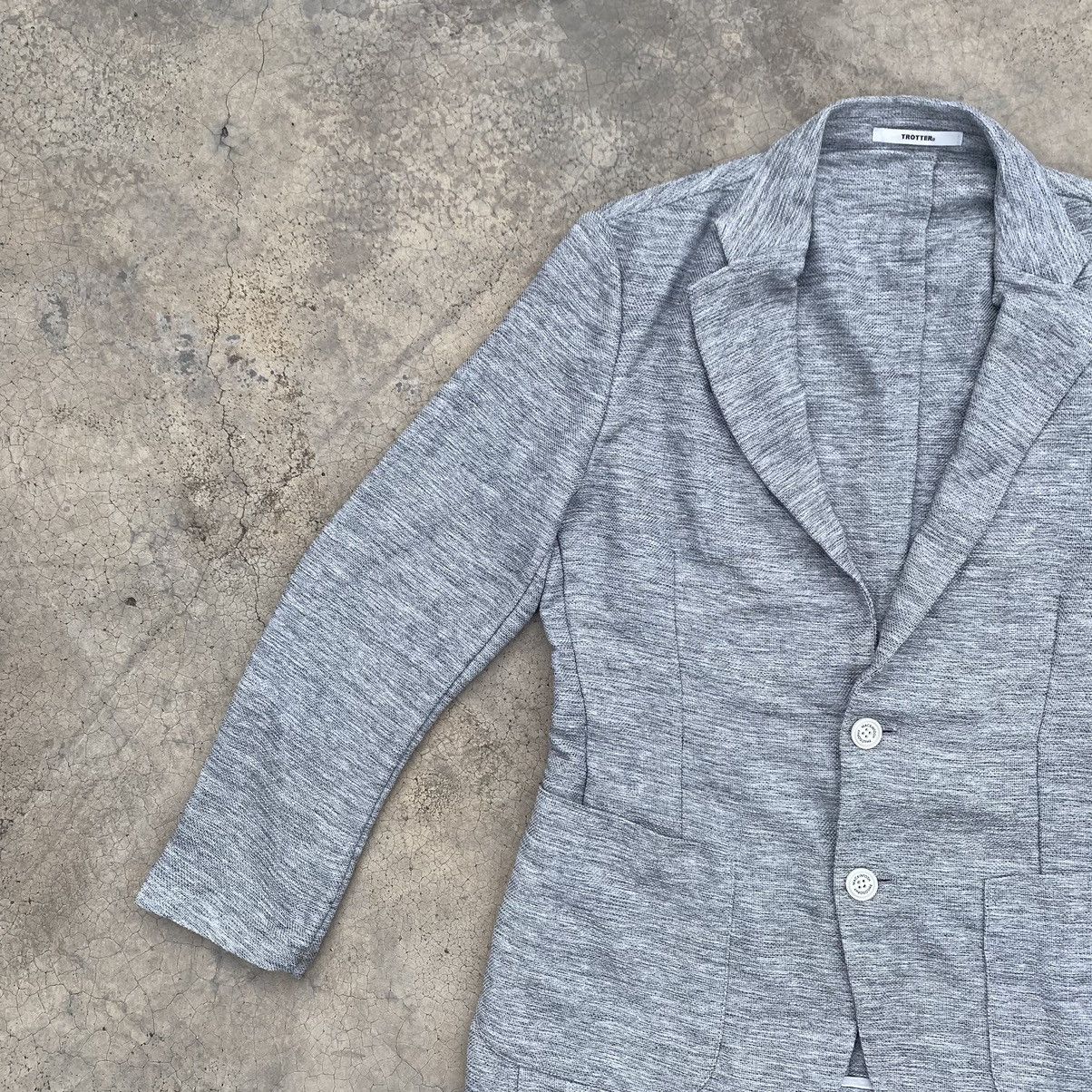 Mackintosh Mackintosh Philosophy Trotter Light Grey Jersey Blazer Size 36R - 5 Thumbnail
