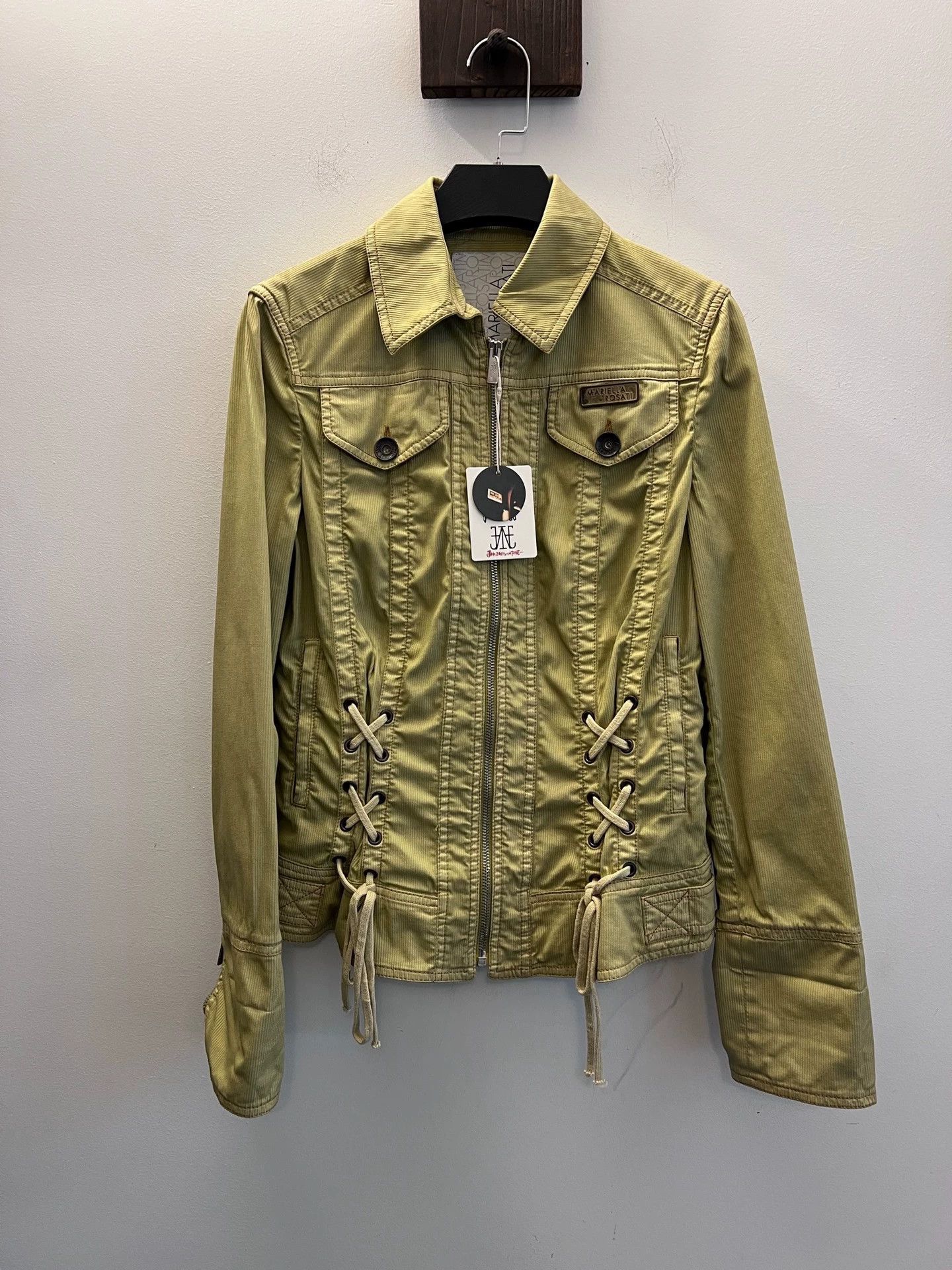 Vintage Women's Vintage Italian Belted Denim Jacket Size XS / US 0-2 / IT 36-38 - 9 Thumbnail