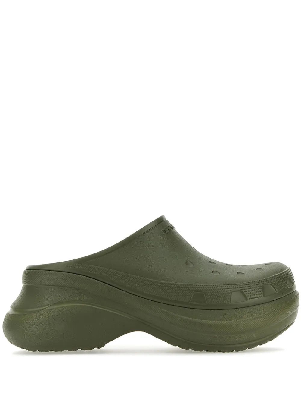 Balenciaga Balenciaga Rubber Crocs Mule Slides in khaki Size US 11 / EU 44 - 1 Thumbnail