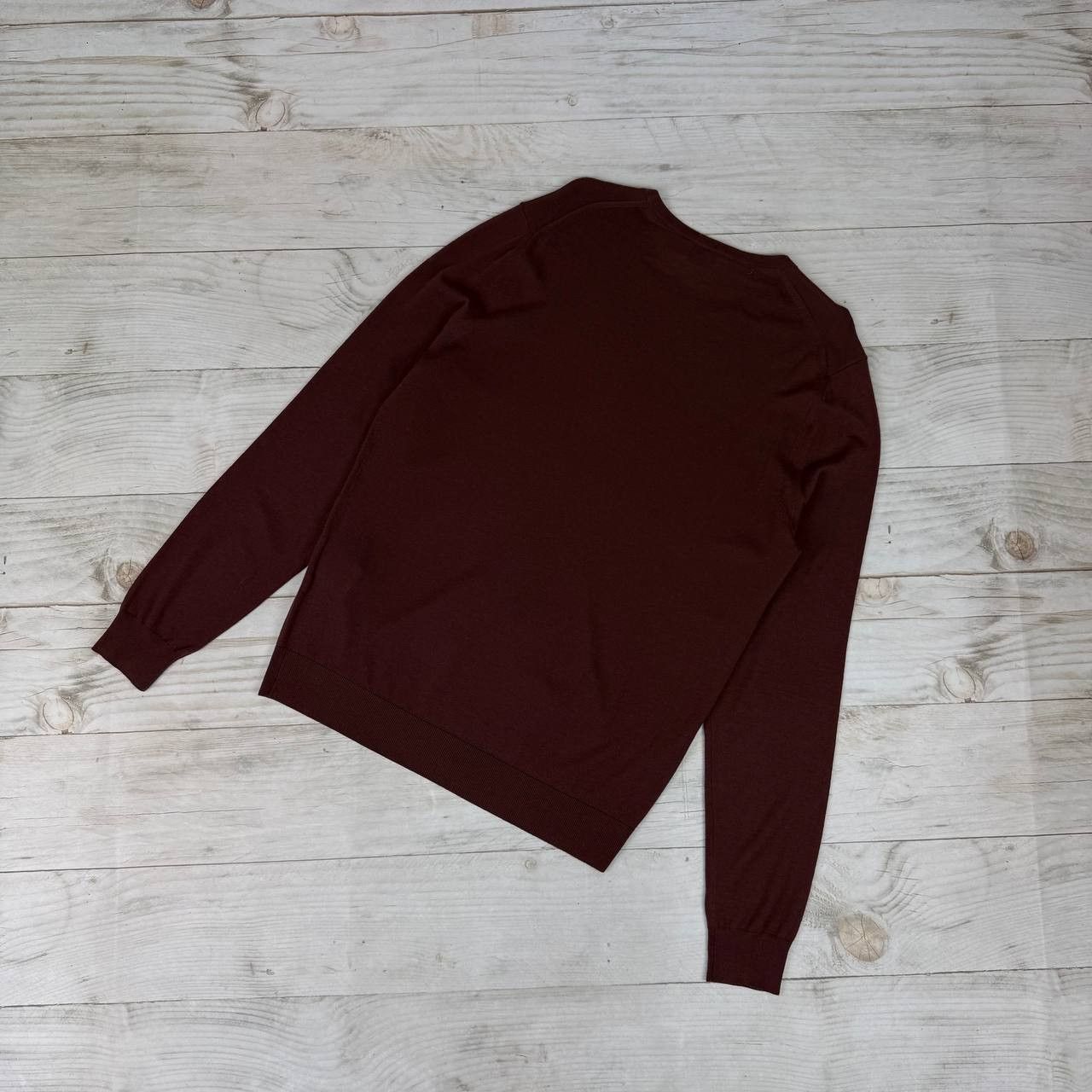 Acne Studios Acne Studios Merino Wool Sweater Men Size L Burgundy Size US L / EU 52-54 / 3 - 5 Thumbnail