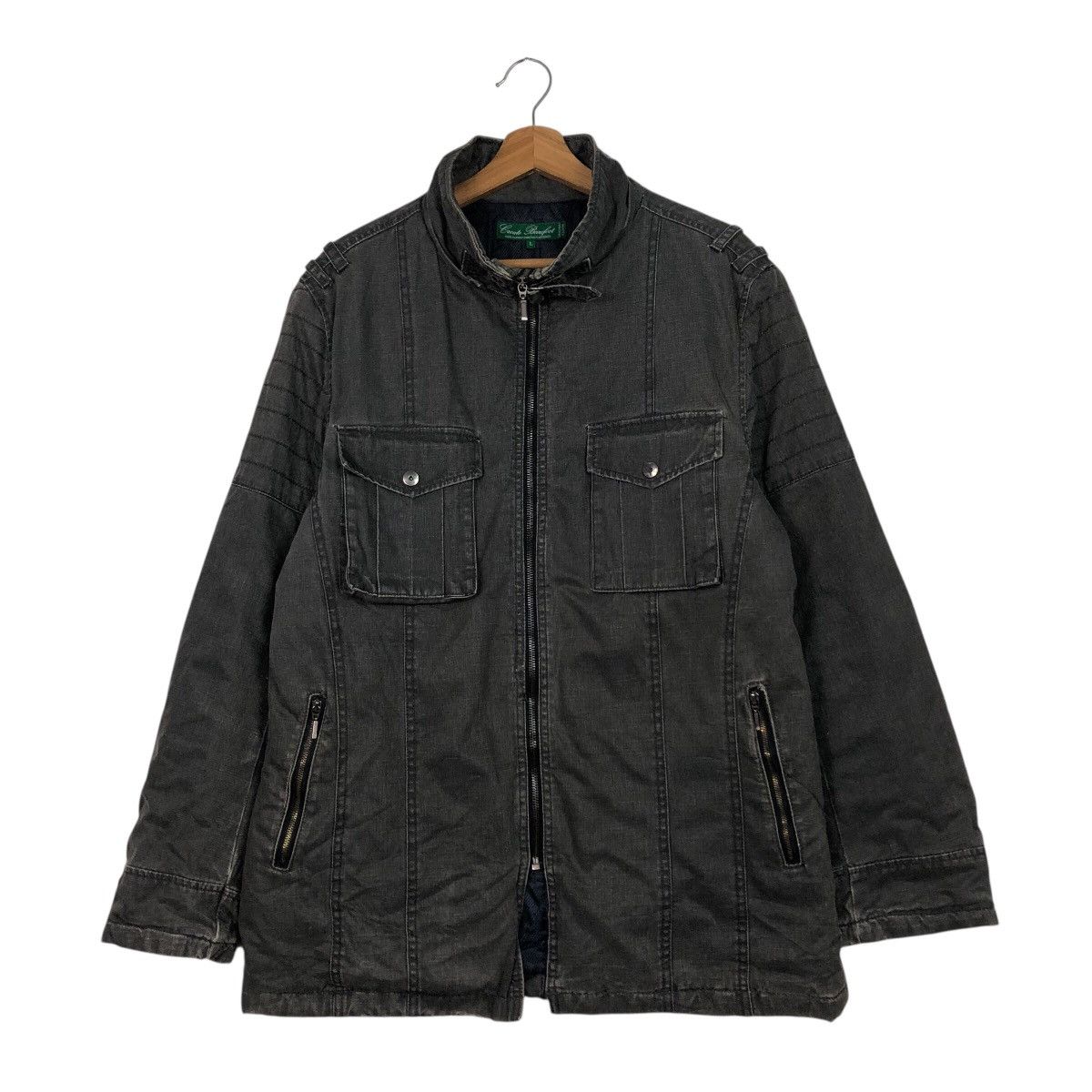Japanese Brand 📌Vintage Biker Chore Jacket Create Barefoot Issey Miyake Size US L / EU 52-54 / 3 - 2 Thumbnail