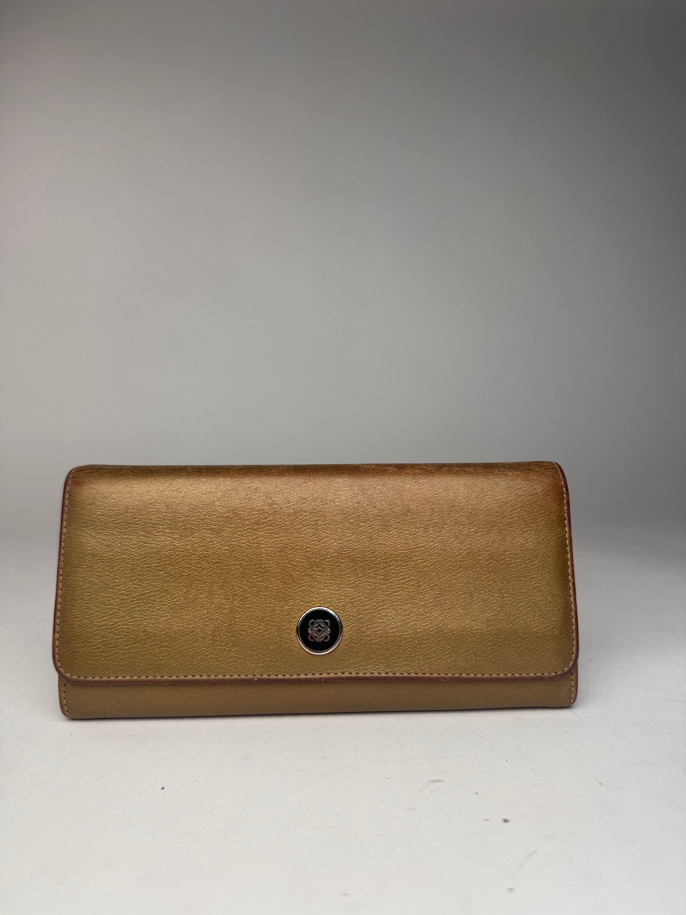 Loewe Vintage Madrid anagram leather wallet golden Size ONE SIZE - 1 Thumbnail