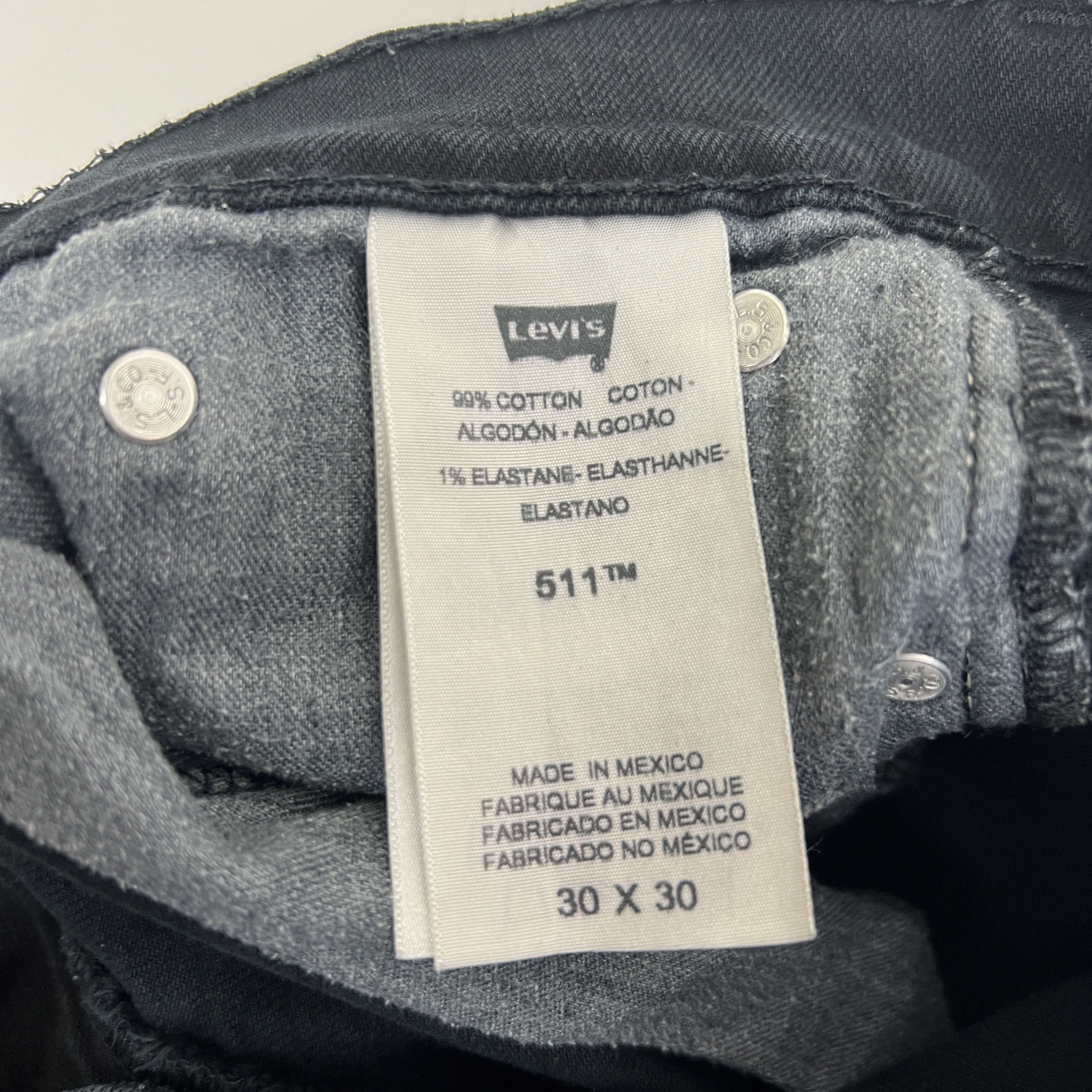 Levi's × Vintage Black Levi's Denim Pants Size US 30 / EU 46 - 3 Thumbnail