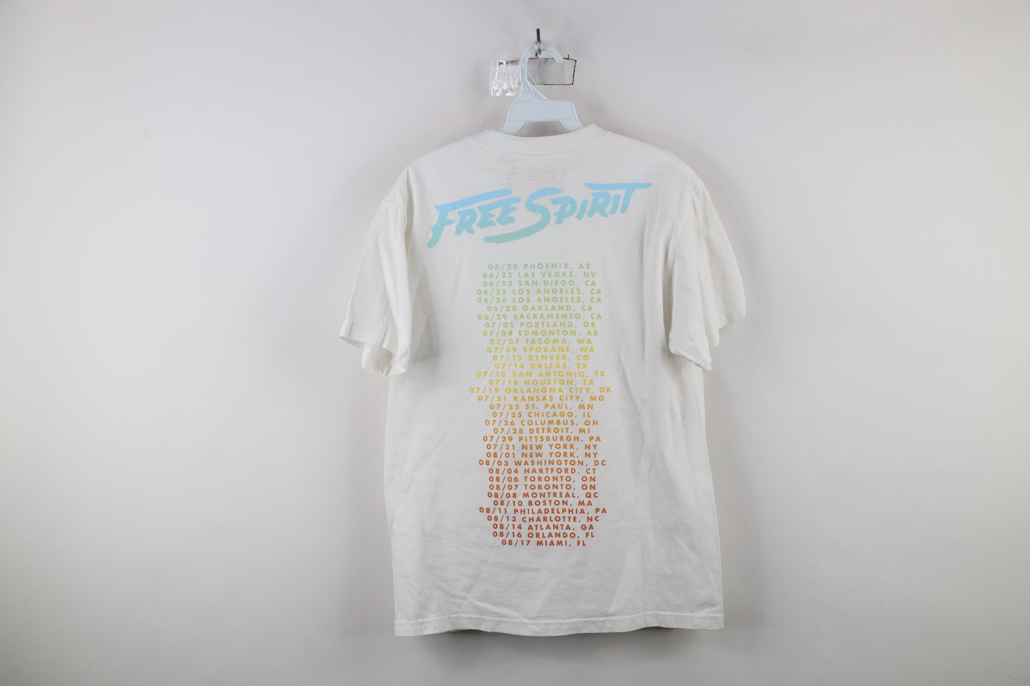 Vintage Y2K Spell Out Free Spirit Tour DJ Khalid Band T-Shirt White Size US M / EU 48-50 / 2 - 10 Thumbnail