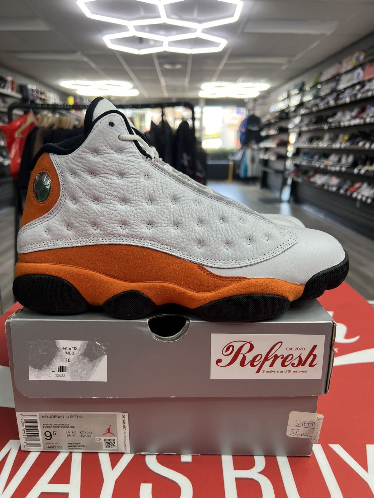 Jordan Brand Air Jordan 13 Retro Starfish Size 9.5 (414571-108) Size US 9.5 / EU 42-43 - 1 Thumbnail