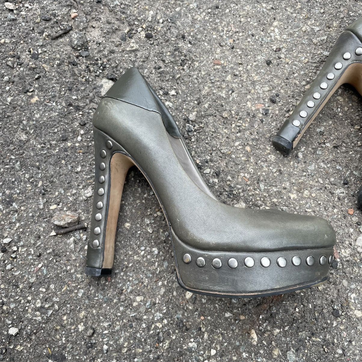 Vince Camuto 36.5 Vince Camuto heels platform rock Leather Pumps chrome Size US 6.5 / IT 36.5 - 8 Thumbnail