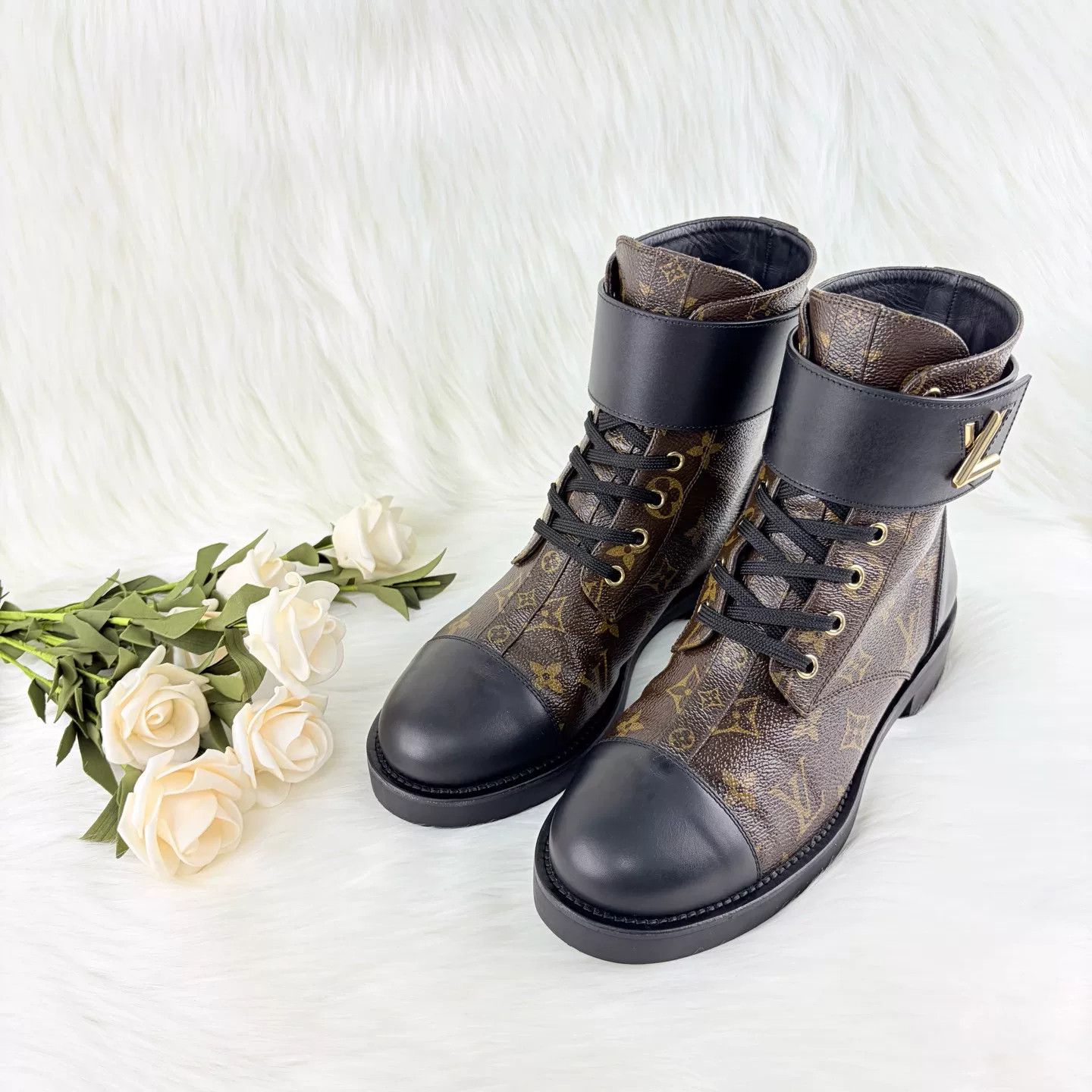 Louis Vuitton LV Monogram Martin Boots Size US 8 / IT 38 - 1 Thumbnail