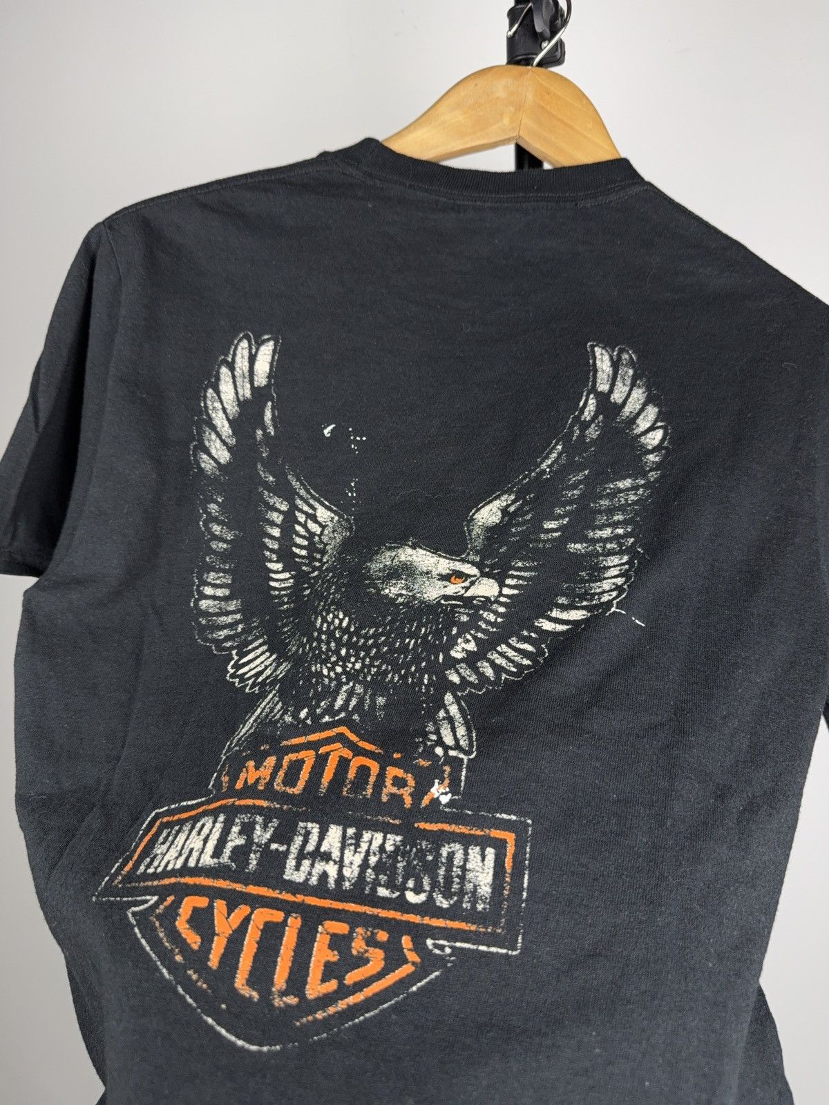 Harley Davidson Moto Harley Davidson Eagle Racing USA Graphic Biker T-Shirt Size US S / EU 44-46 / 1 - 12 Thumbnail