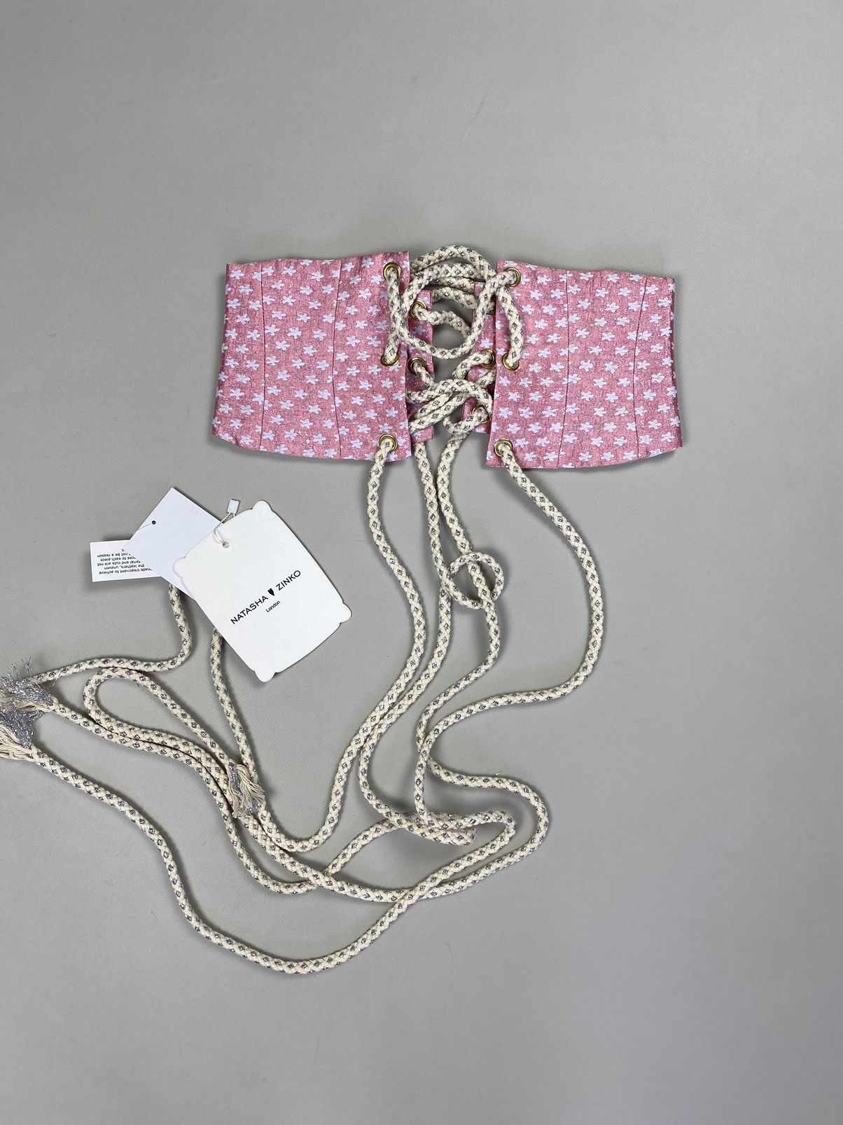 Designer × Natasha Zinko BNWT! Natasha Zinko brocade corset belt size US 0 / IT 38 Size ONE SIZE - 3 Thumbnail