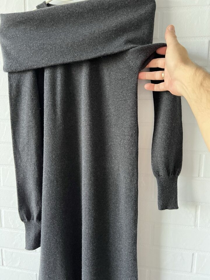 Brunello Cucinelli Brunello Cucinelli Long Cashmere Dress Grey Size S Size S / US 4 / IT 40 - 7 Thumbnail