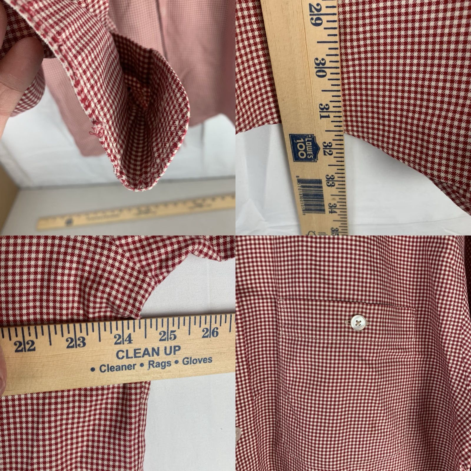Orvis Orvis Shirt Mens Large Red Gingham Check Long Sleeve Button Down Cotton flaw Size US L / EU 52-54 / 3 - 8 Thumbnail