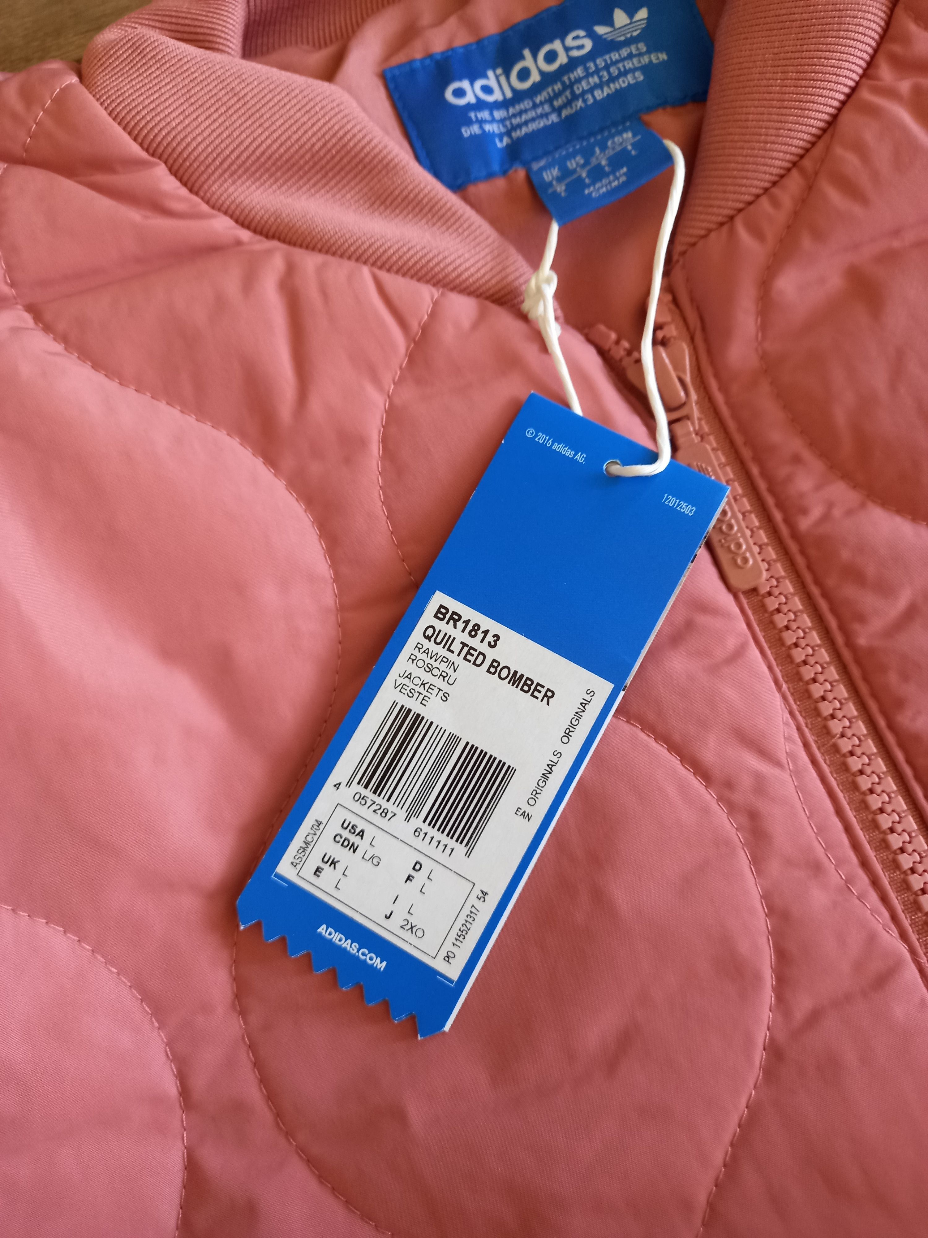 Adidas 2016 NWT Adidas Quilted Bomber Jacket BR1813 sz L Size US L / EU 52-54 / 3 - 5 Thumbnail