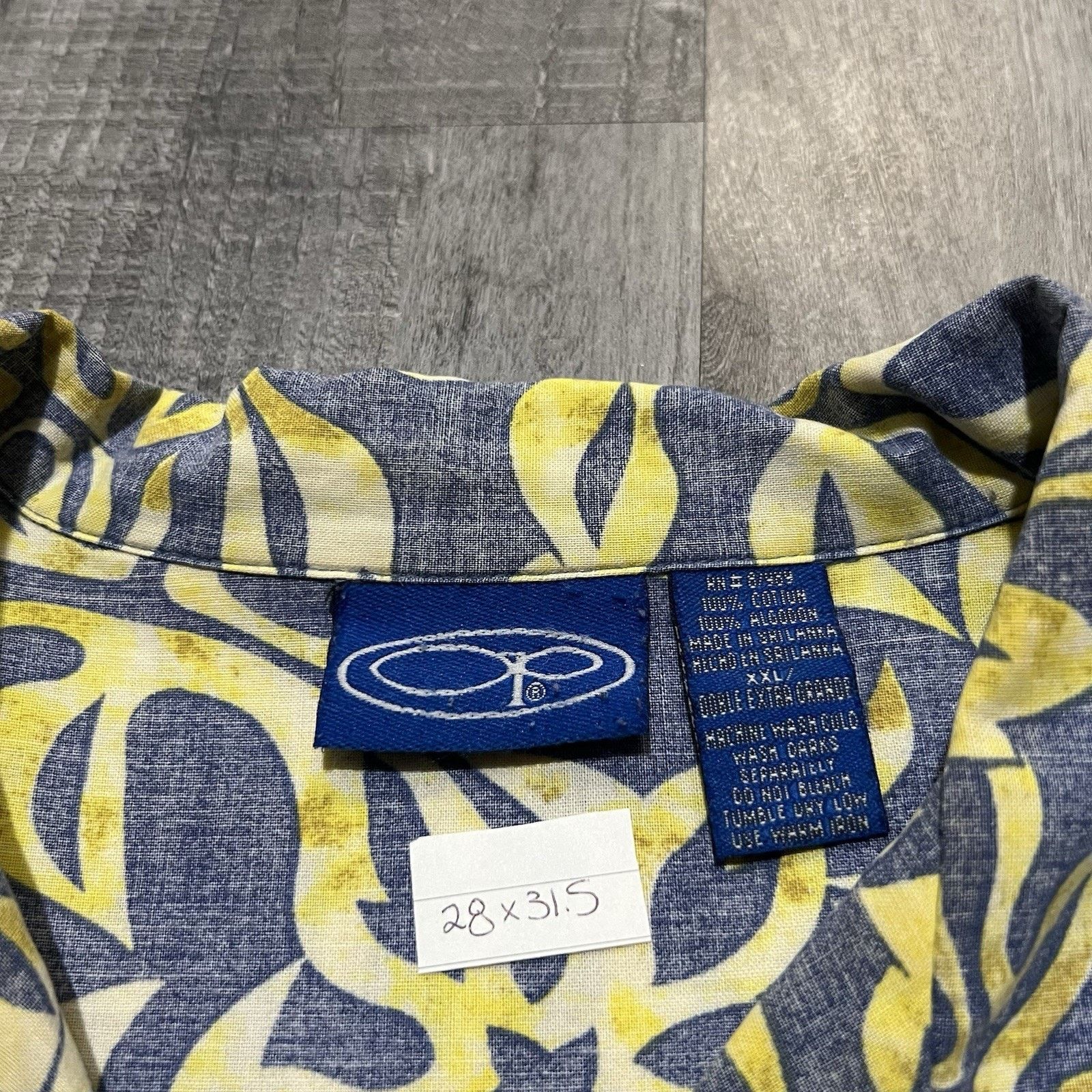 Ocean Pacific VTG Ocean Pacific Blue/Yellow Floral Surf Beach Hawaii Shirt Size US XXL / EU 58 / 5 - 4 Thumbnail
