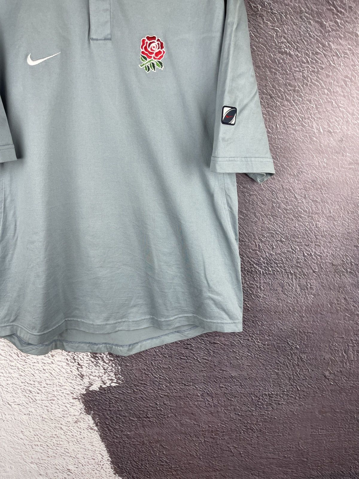 Nike Nike vintage y2k double logo swoosh rugby polo tee shirt Size US L / EU 52-54 / 3 - 4 Thumbnail