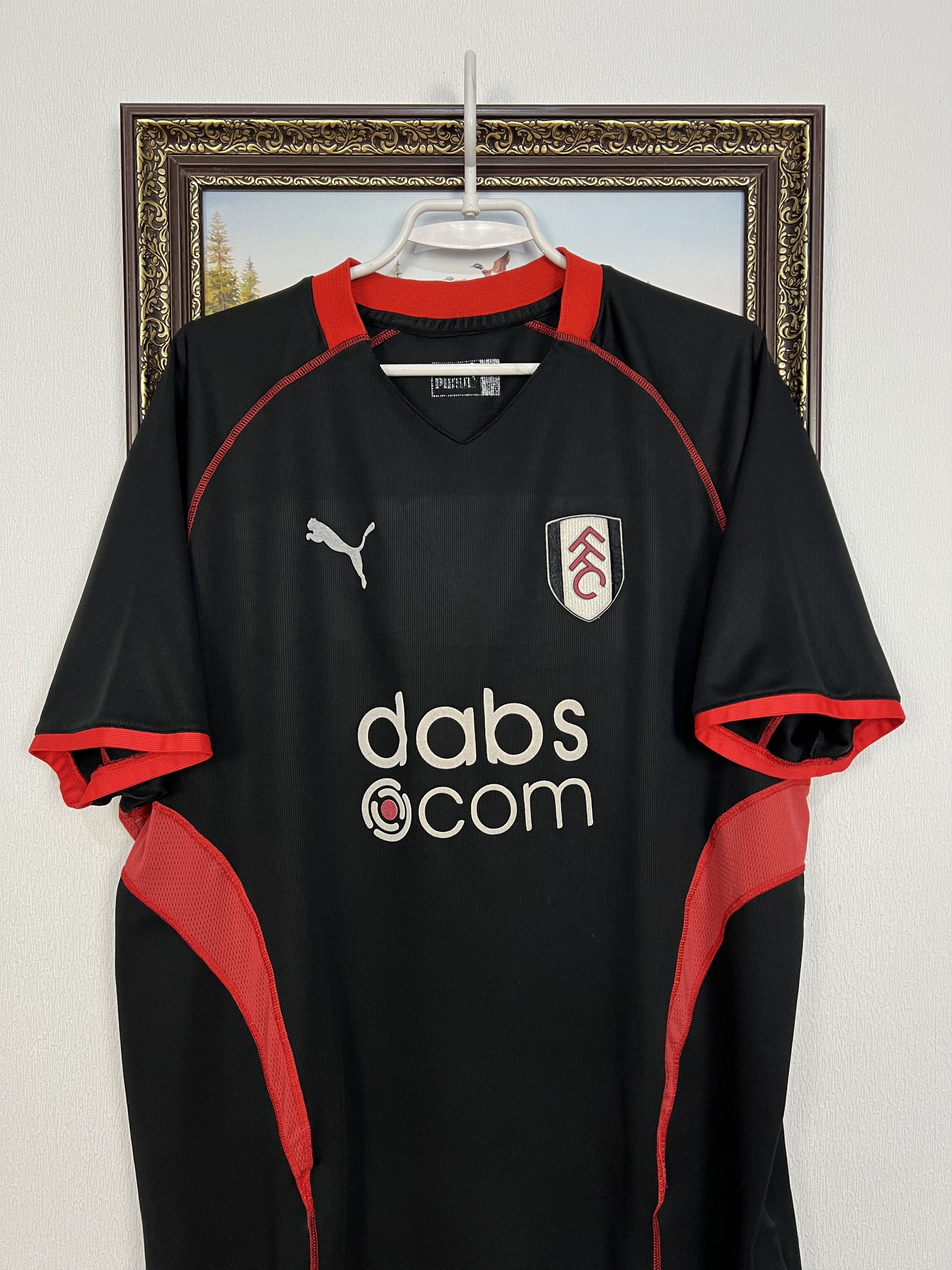 Puma Fulham football shirt Soccer Puma Jersey Mens Trikot Black Size US XXL / EU 58 / 5 - 2 Thumbnail