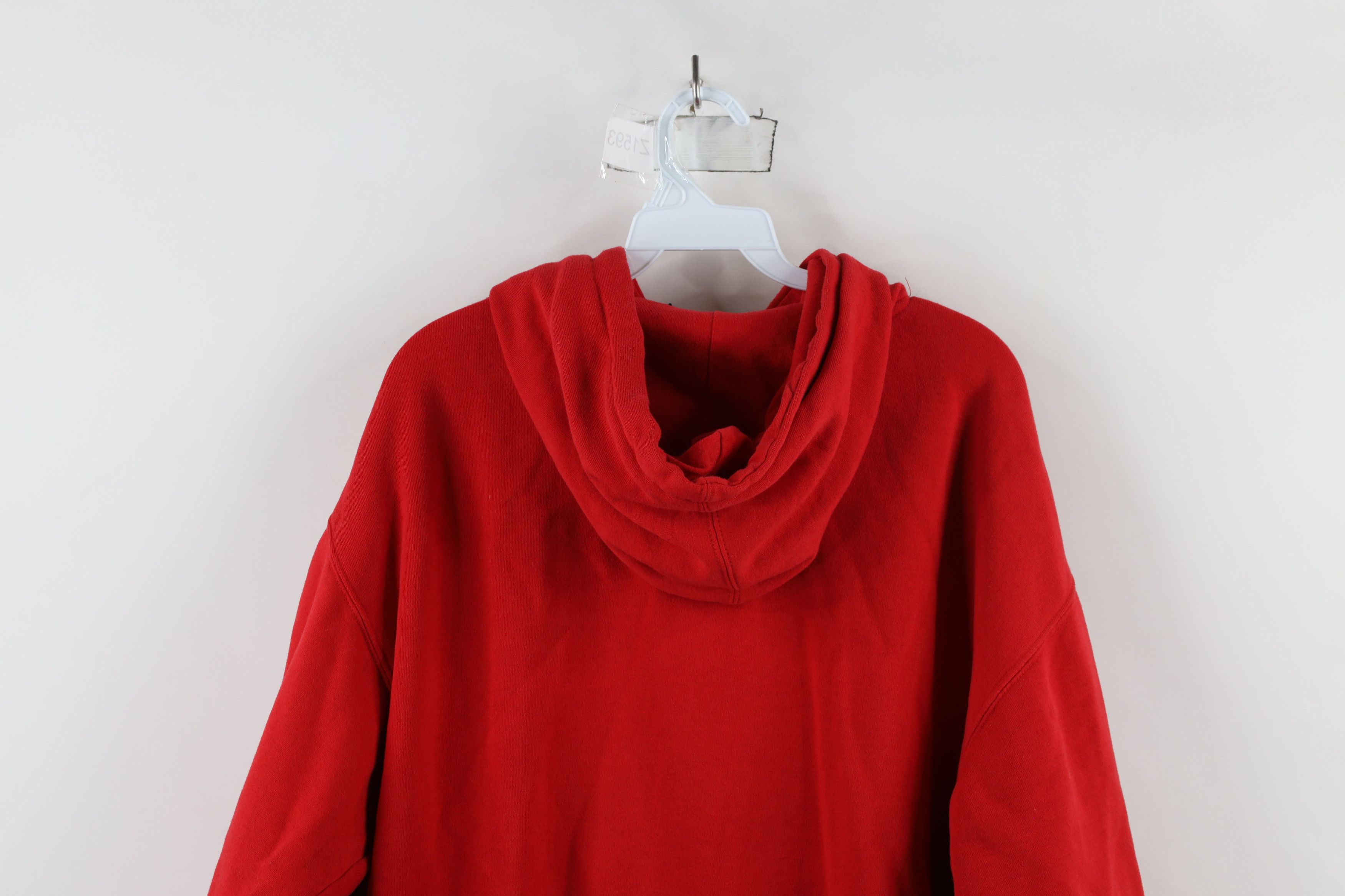 Vintage Vintage 90s Spell Ohio State University Football Hoodie Red Size ONE SIZE - 12 Thumbnail
