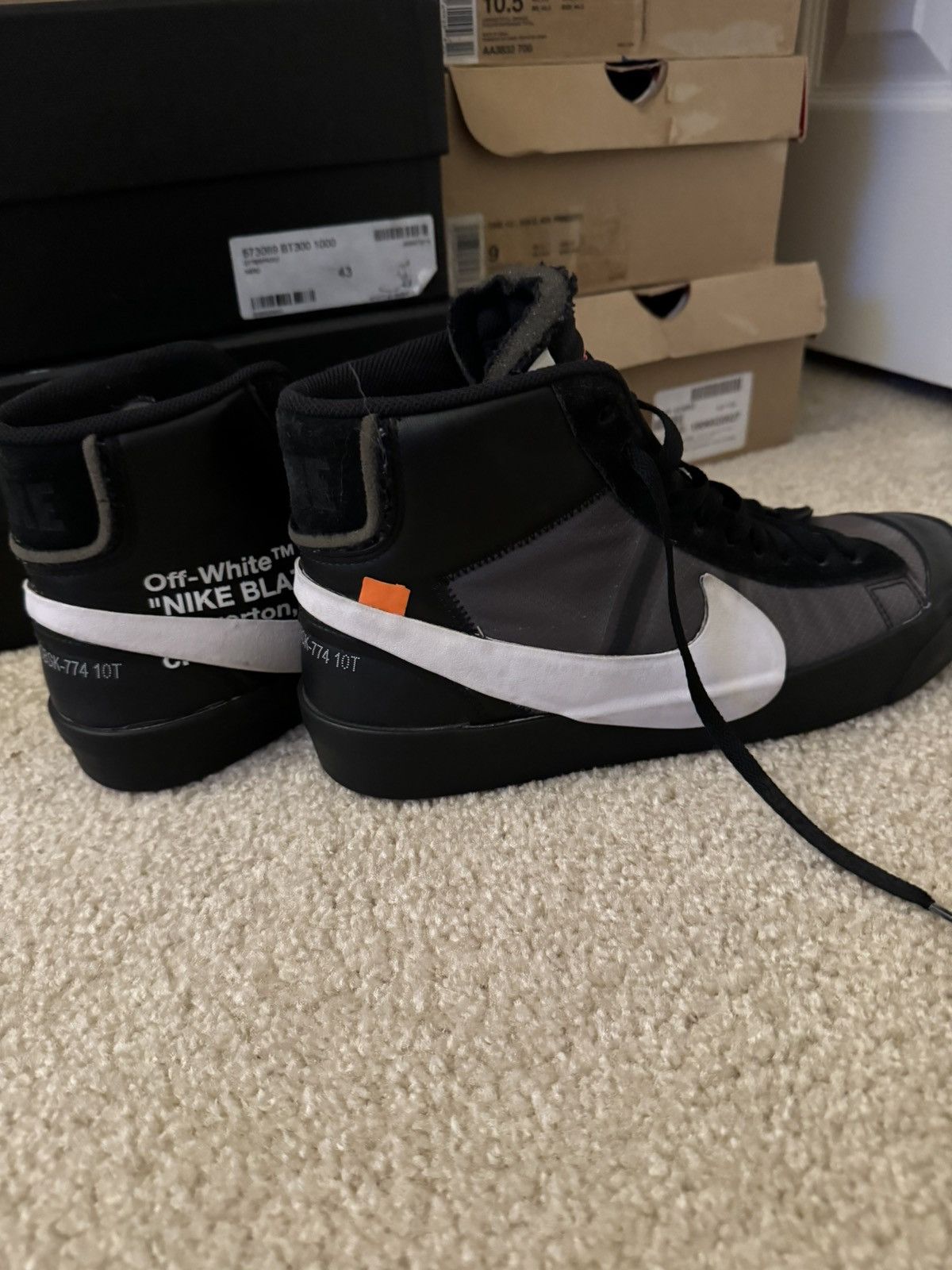 Nike × Off-White Nike Blazer Mid - Off-White Grim Reaper Size US 10.5 / EU 43-44 - 1 Thumbnail