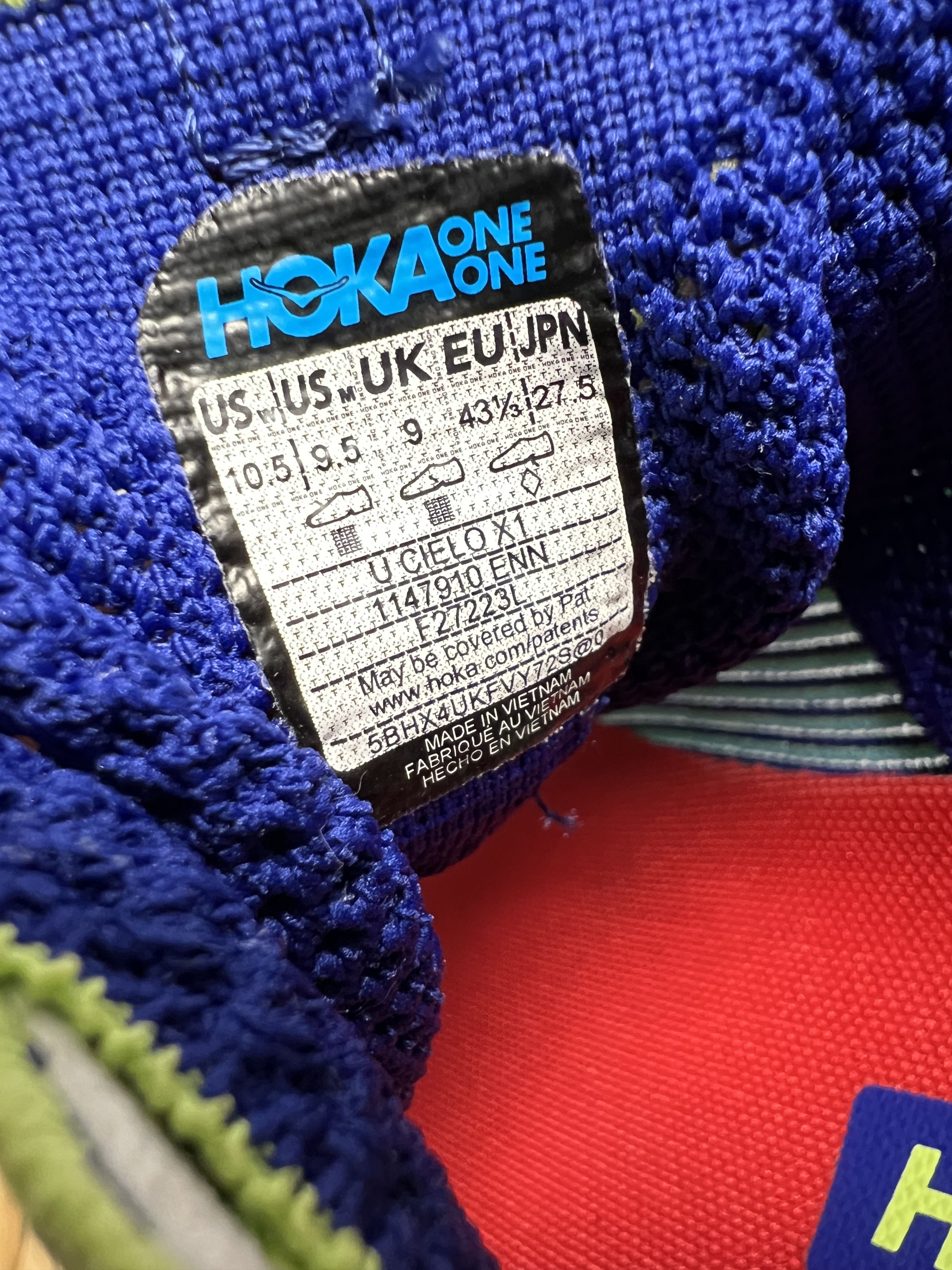 Hoka Hoka One One Cielo X1 Running Shoes 1147910-ENN Size US 9.5 / EU 42-43 - 11 Thumbnail