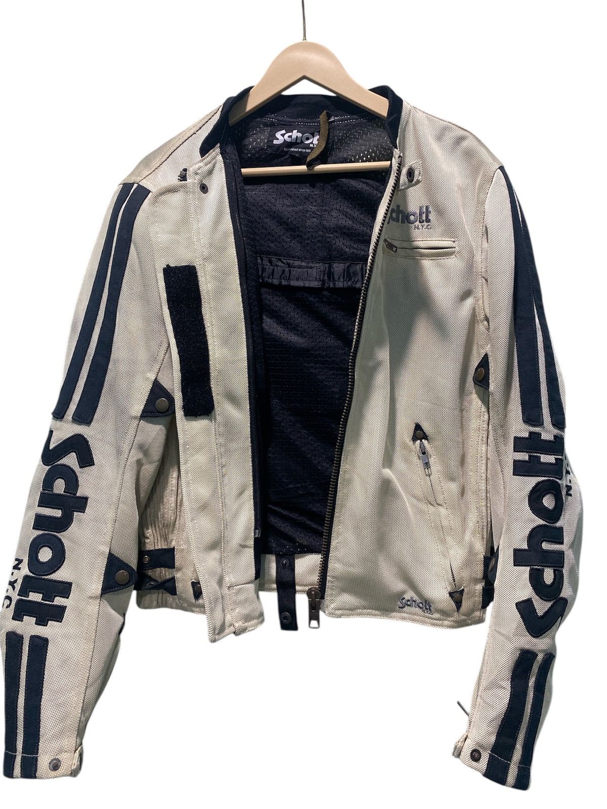 Schott Schott NYC Leather Motorcycle Jacket With Padding Size US M / EU 48-50 / 2 - 3 Thumbnail